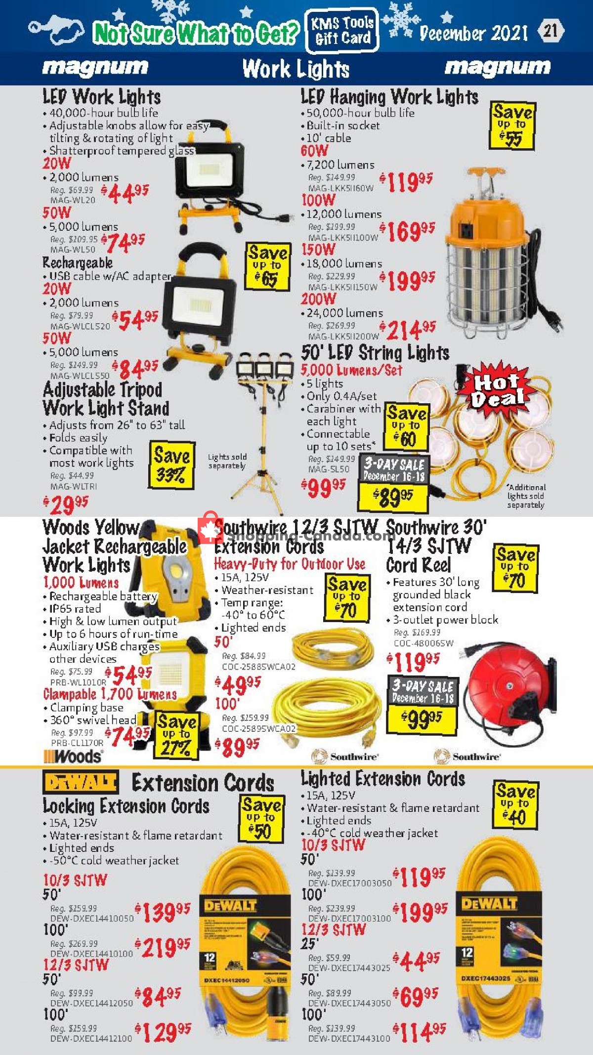 KMS Tools & Equipment flyer from Wednesday December 1, 2021 to Friday December 31, 2021 - page 21