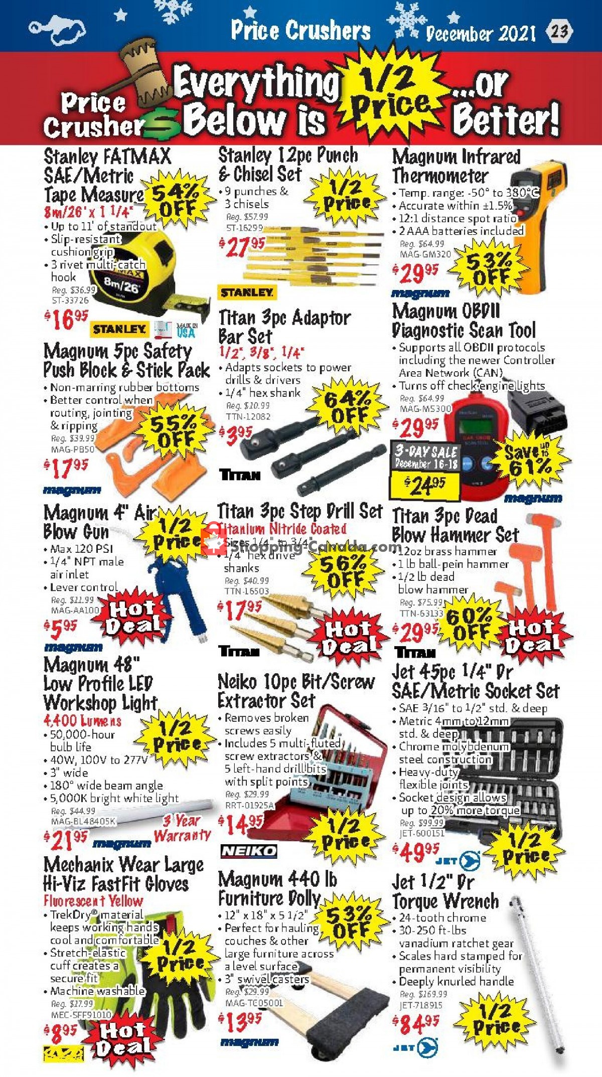 KMS Tools & Equipment flyer from Wednesday December 1, 2021 to Friday December 31, 2021 - page 23