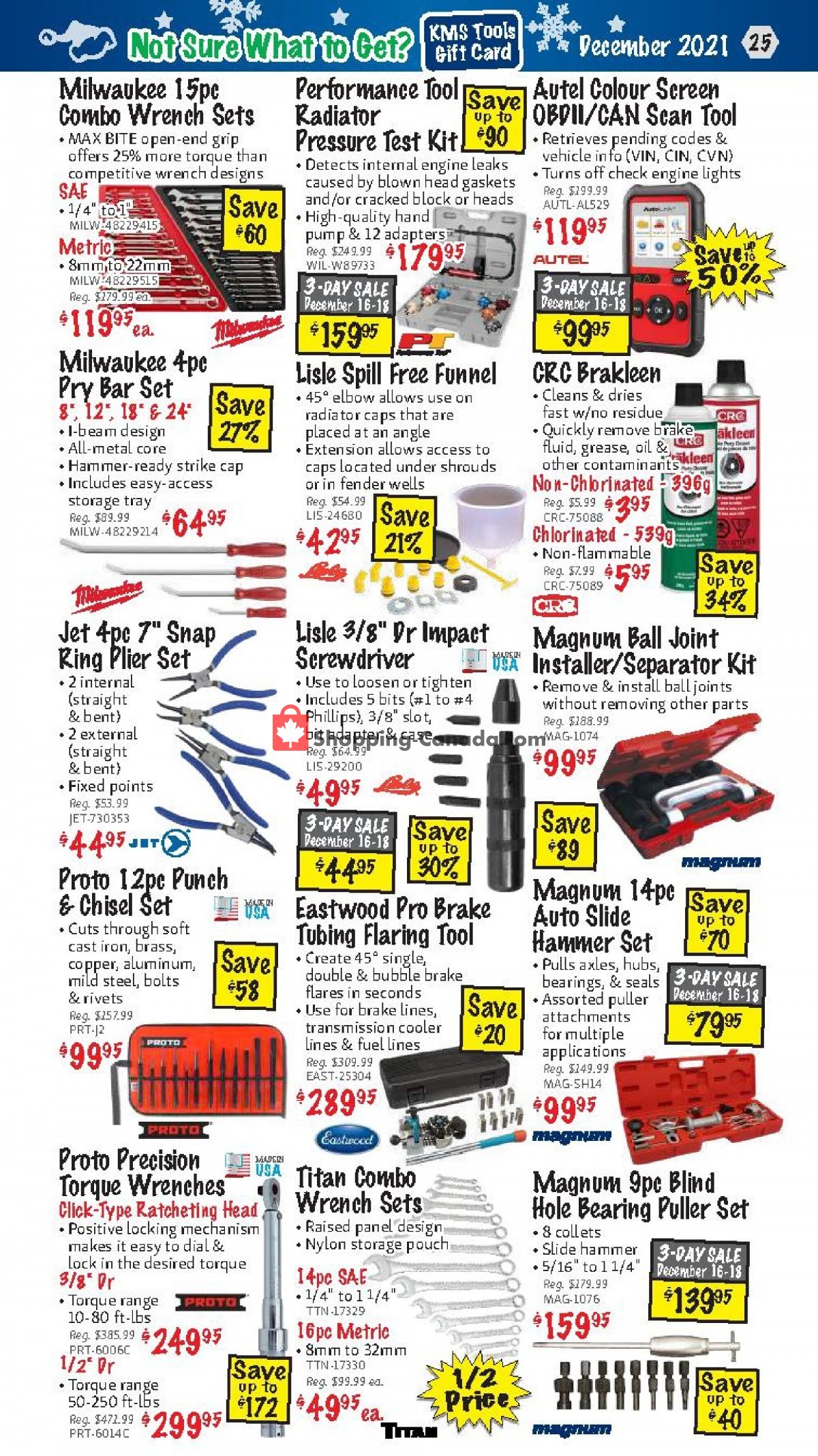 KMS Tools & Equipment flyer from Wednesday December 1, 2021 to Friday December 31, 2021 - page 25