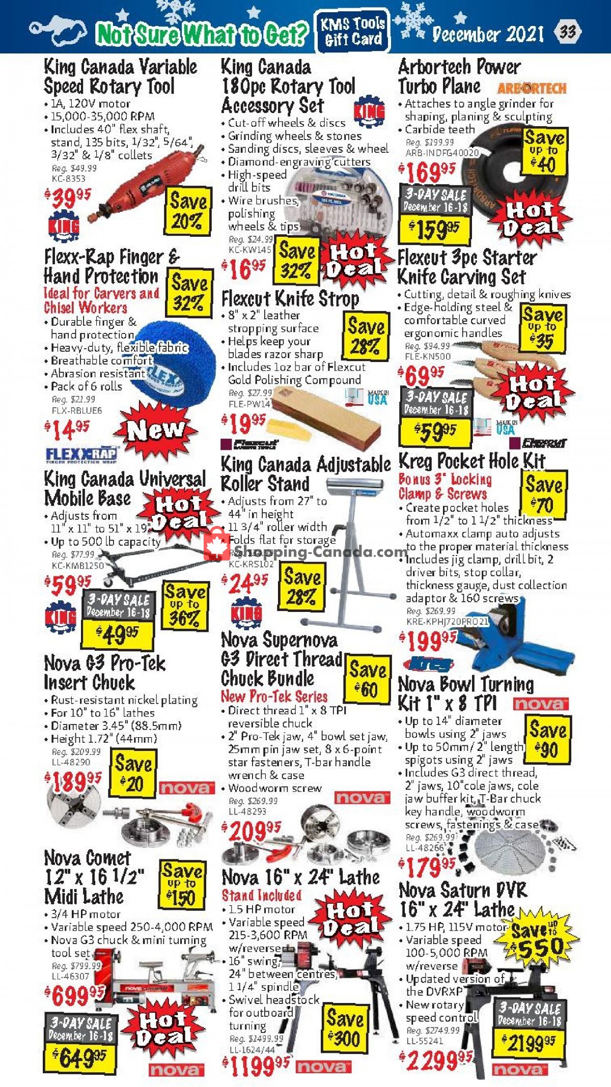 KMS Tools & Equipment flyer from Wednesday December 1, 2021 to Friday December 31, 2021 - page 33
