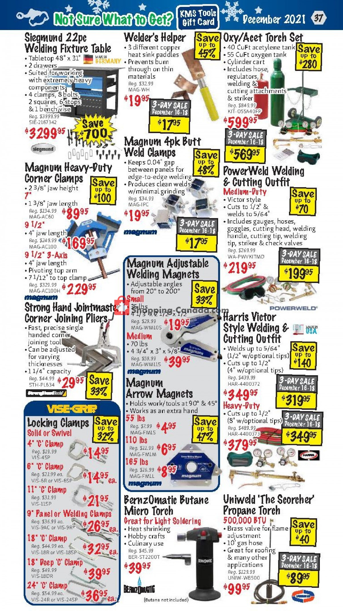 KMS Tools & Equipment flyer from Wednesday December 1, 2021 to Friday December 31, 2021 - page 37