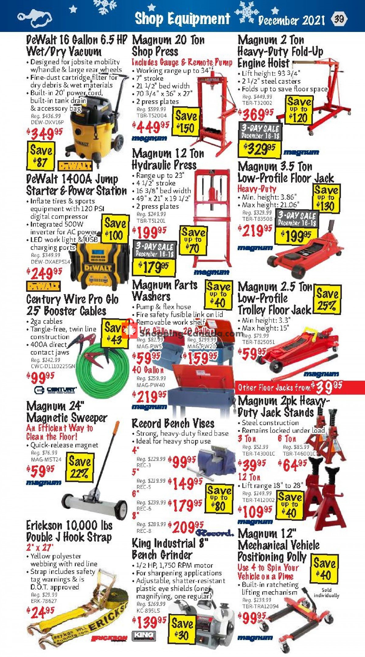 KMS Tools & Equipment flyer from Wednesday December 1, 2021 to Friday December 31, 2021 - page 39