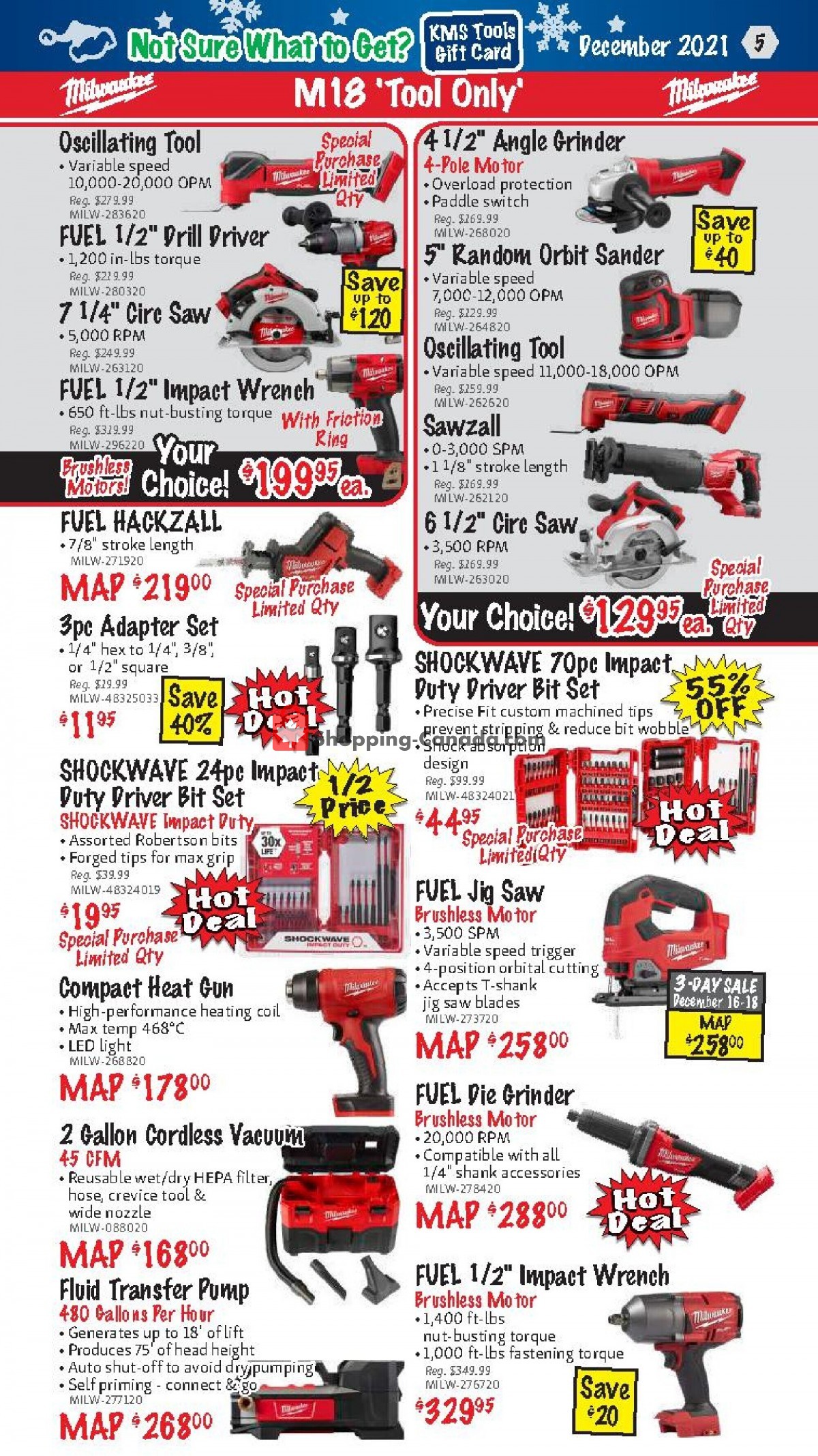 KMS Tools & Equipment flyer from Wednesday December 1, 2021 to Friday December 31, 2021 - page 5