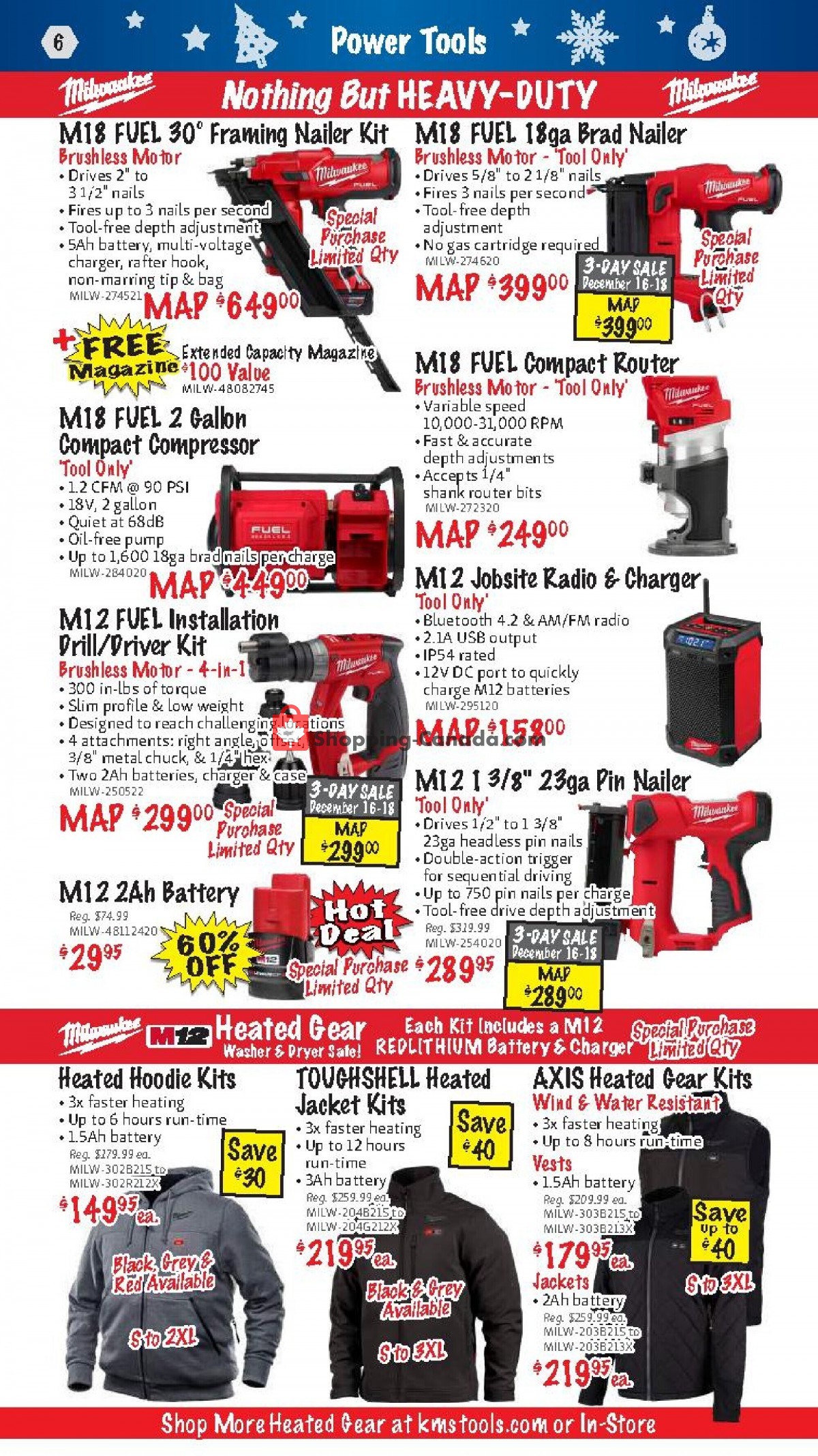 KMS Tools & Equipment flyer from Wednesday December 1, 2021 to Friday December 31, 2021 - page 6