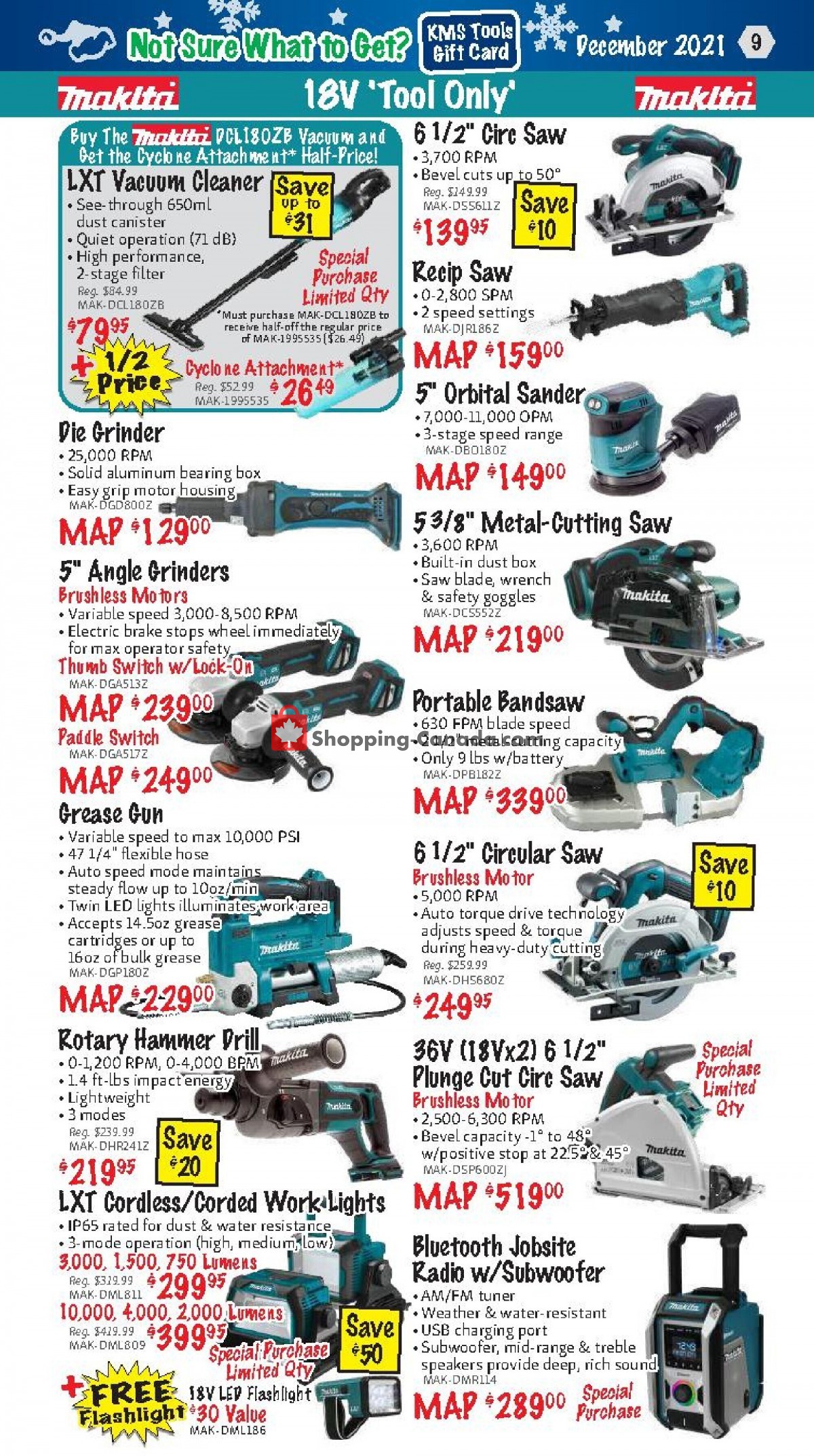 KMS Tools & Equipment flyer from Wednesday December 1, 2021 to Friday December 31, 2021 - page 9