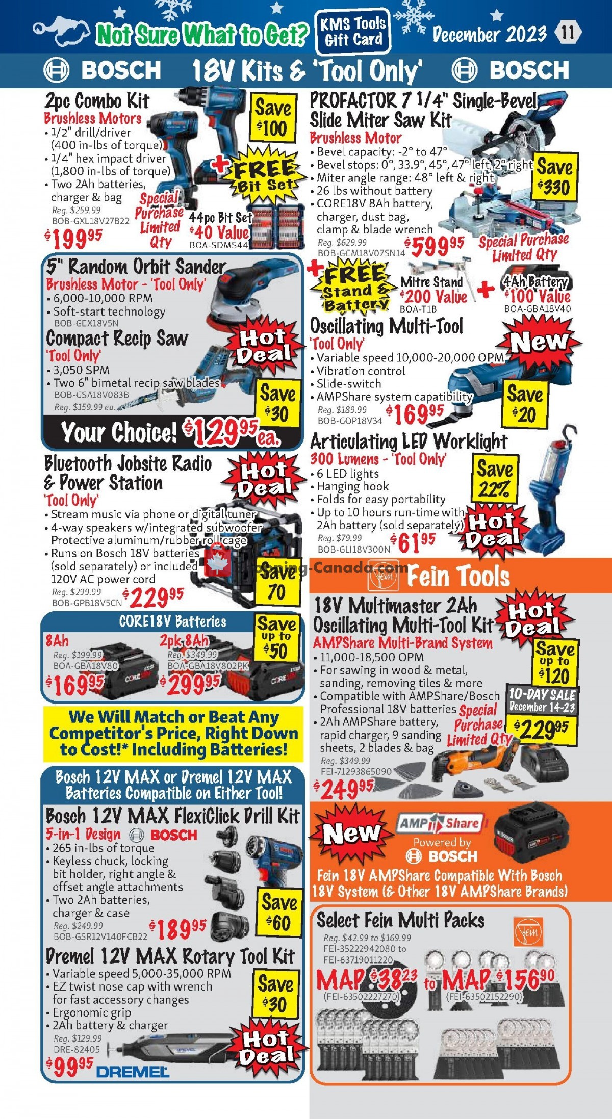 KMS Tools & Equipment flyer from Friday December 1, 2023 to Sunday December 31, 2023 - page 11