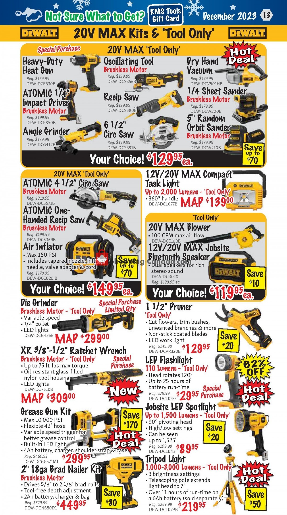 KMS Tools & Equipment flyer from Friday December 1, 2023 to Sunday December 31, 2023 - page 13