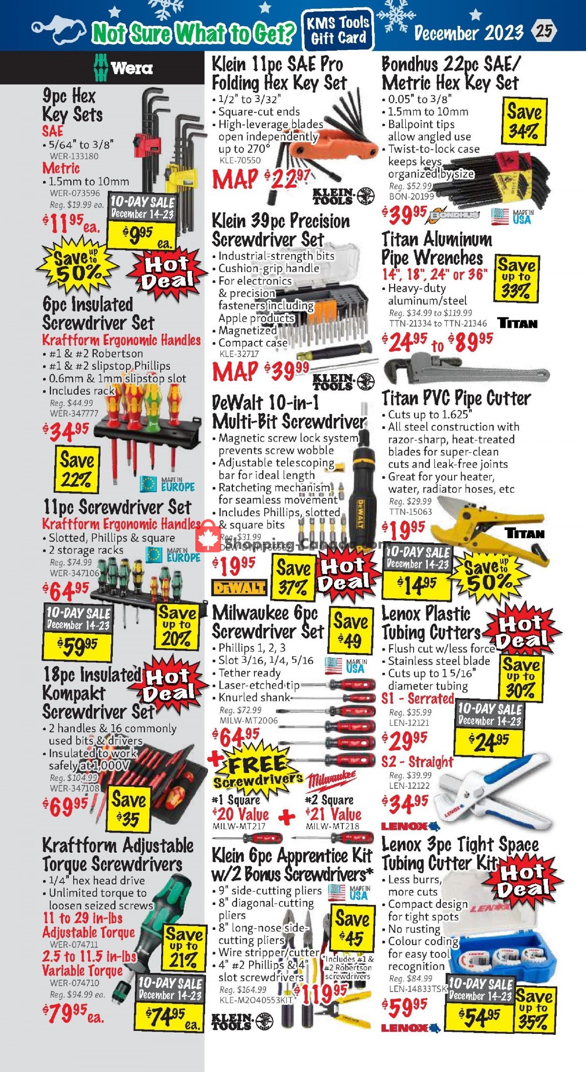 KMS Tools & Equipment flyer from Friday December 1, 2023 to Sunday December 31, 2023 - page 25