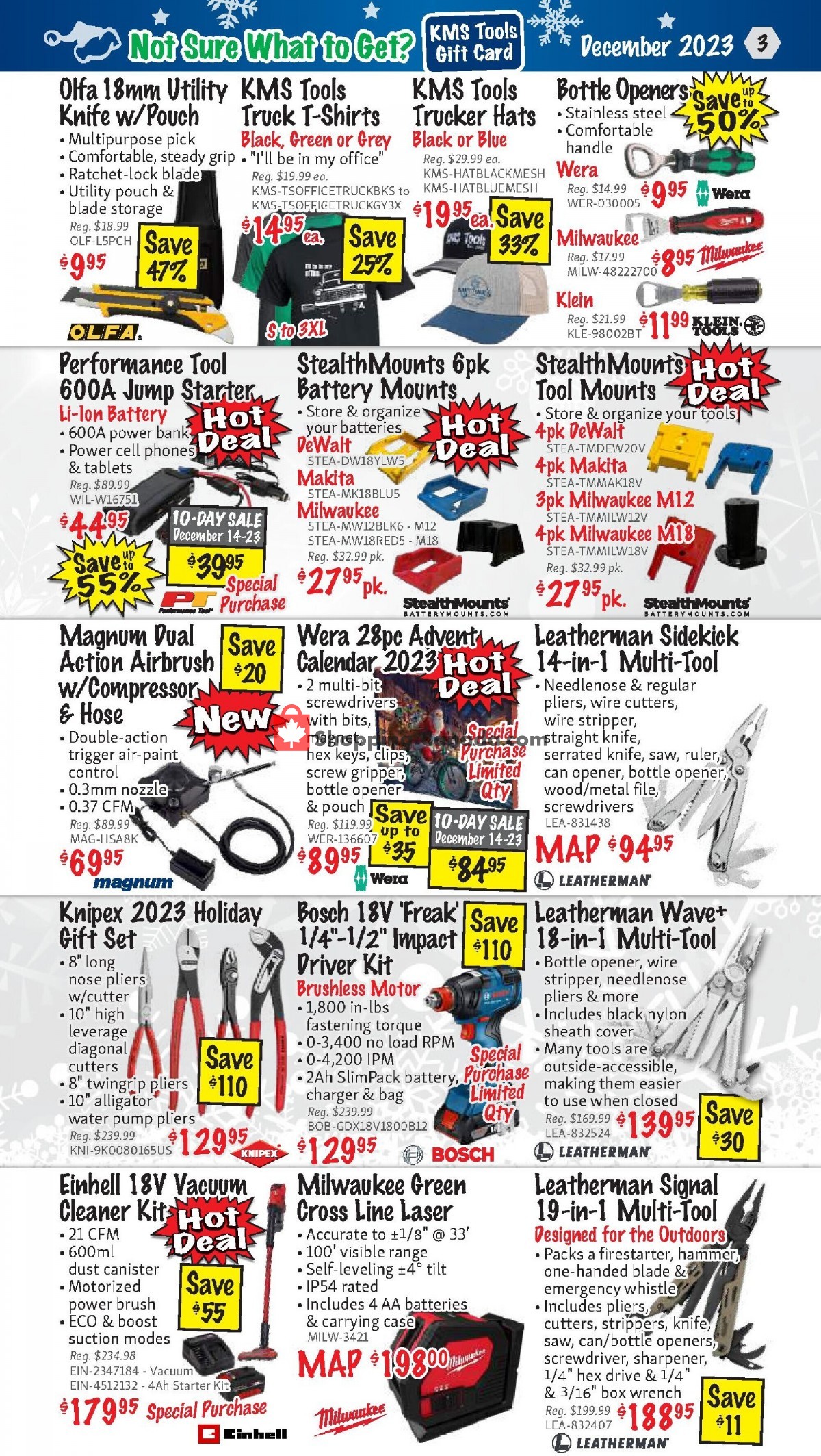KMS Tools & Equipment flyer from Friday December 1, 2023 to Sunday December 31, 2023 - page 3