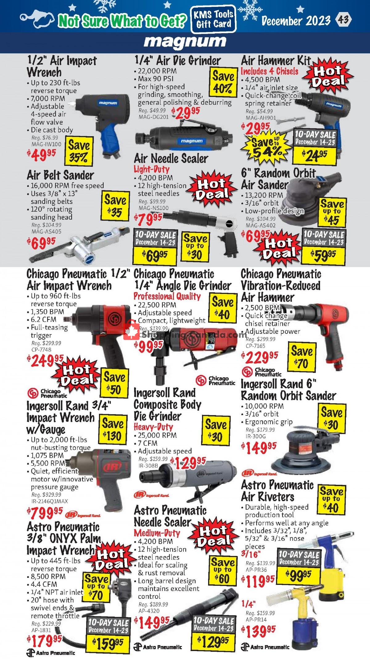 KMS Tools & Equipment flyer from Friday December 1, 2023 to Sunday December 31, 2023 - page 43