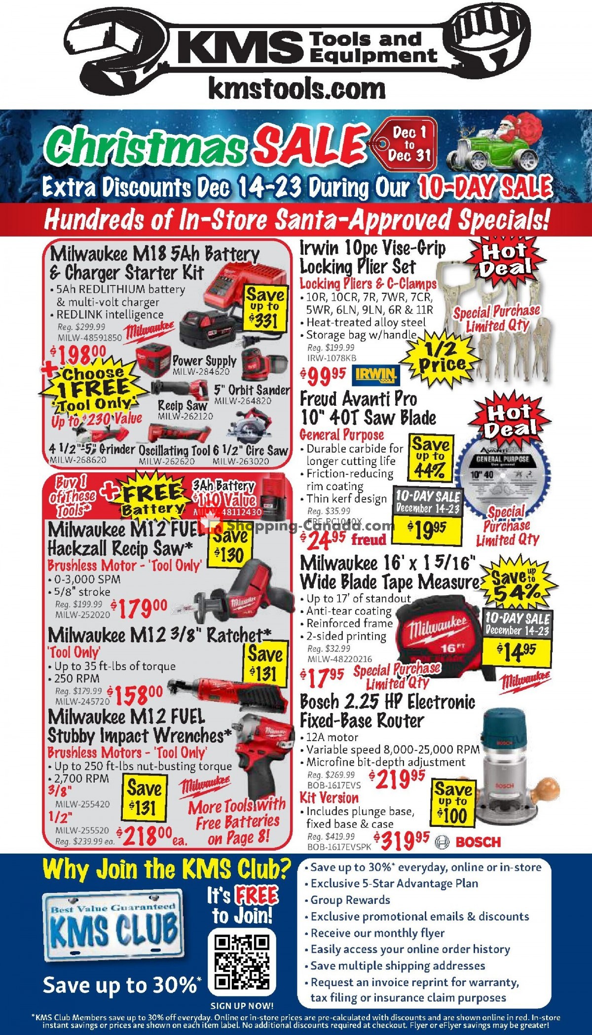 KMS Tools & Equipment flyer from Friday December 1, 2023 to Sunday December 31, 2023 - page 48