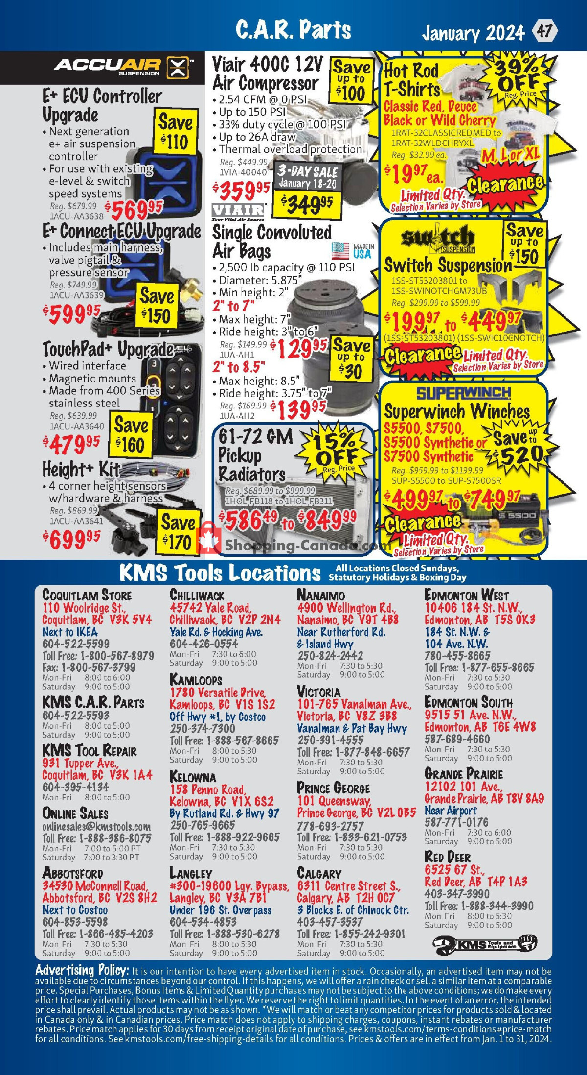 KMS Tools & Equipment flyer from Thursday February 1, 2024 to Thursday February 29, 2024 - page 47