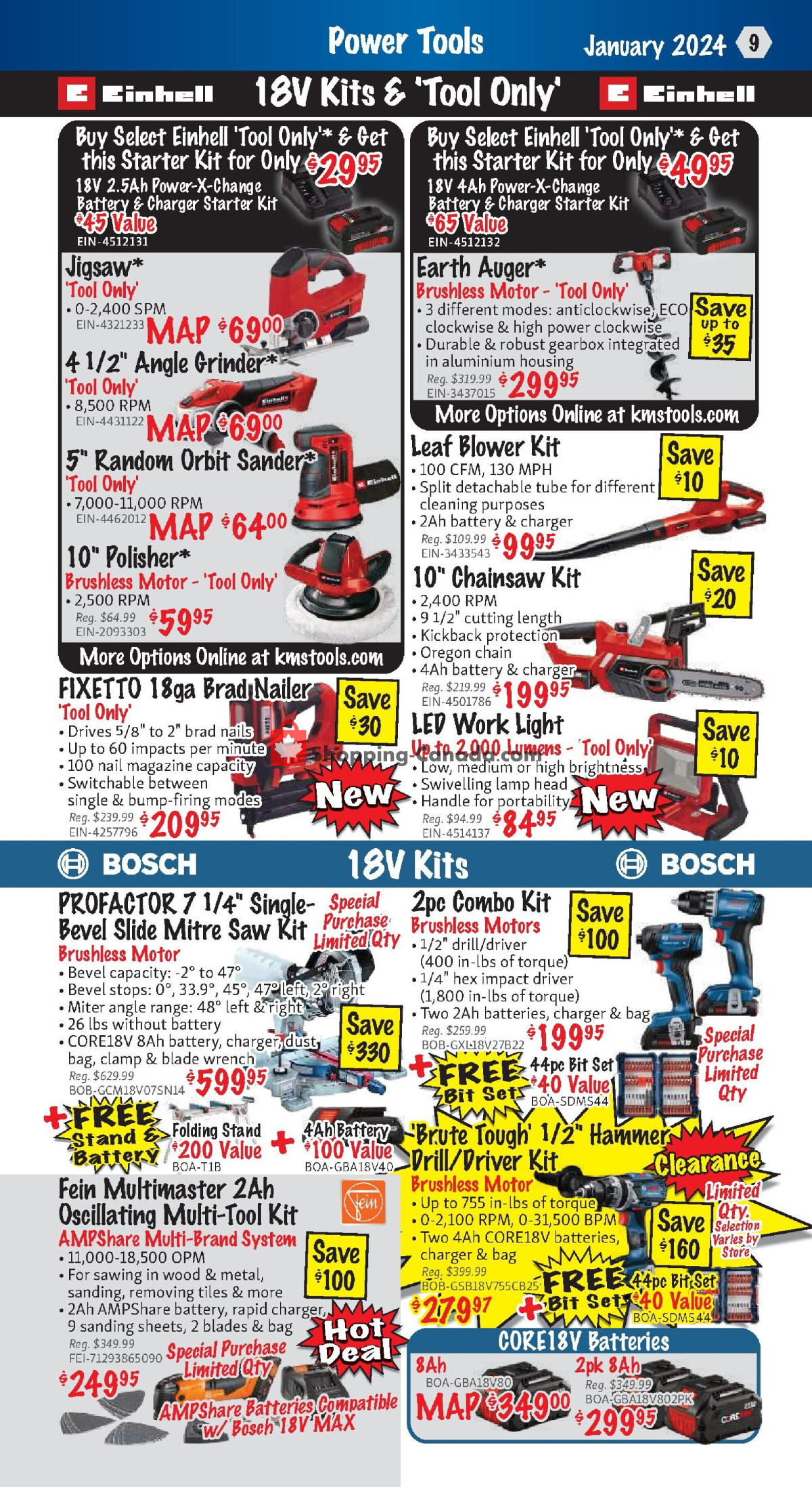 KMS Tools & Equipment flyer from Thursday February 1, 2024 to Thursday February 29, 2024 - page 9