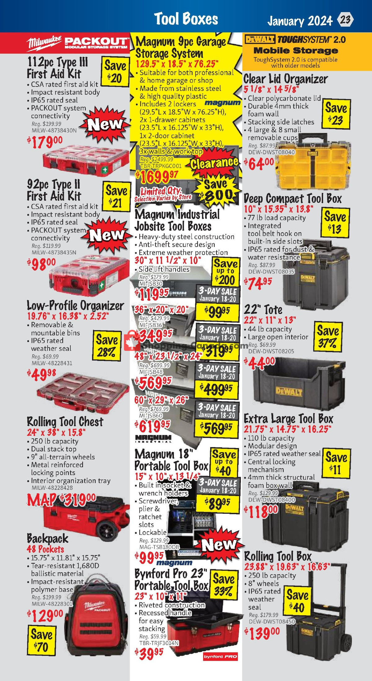 KMS Tools & Equipment flyer from Monday January 1, 2024 to Wednesday January 31, 2024 - page 23