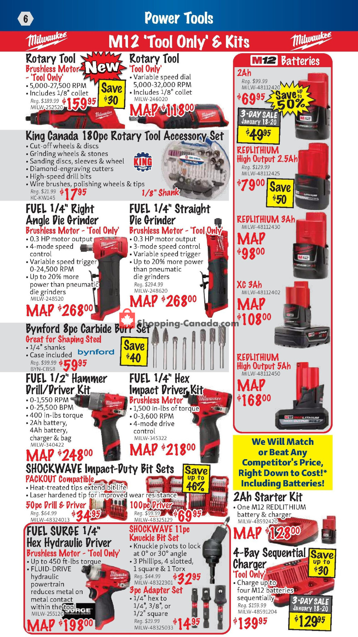 KMS Tools & Equipment flyer from Monday January 1, 2024 to Wednesday January 31, 2024 - page 6