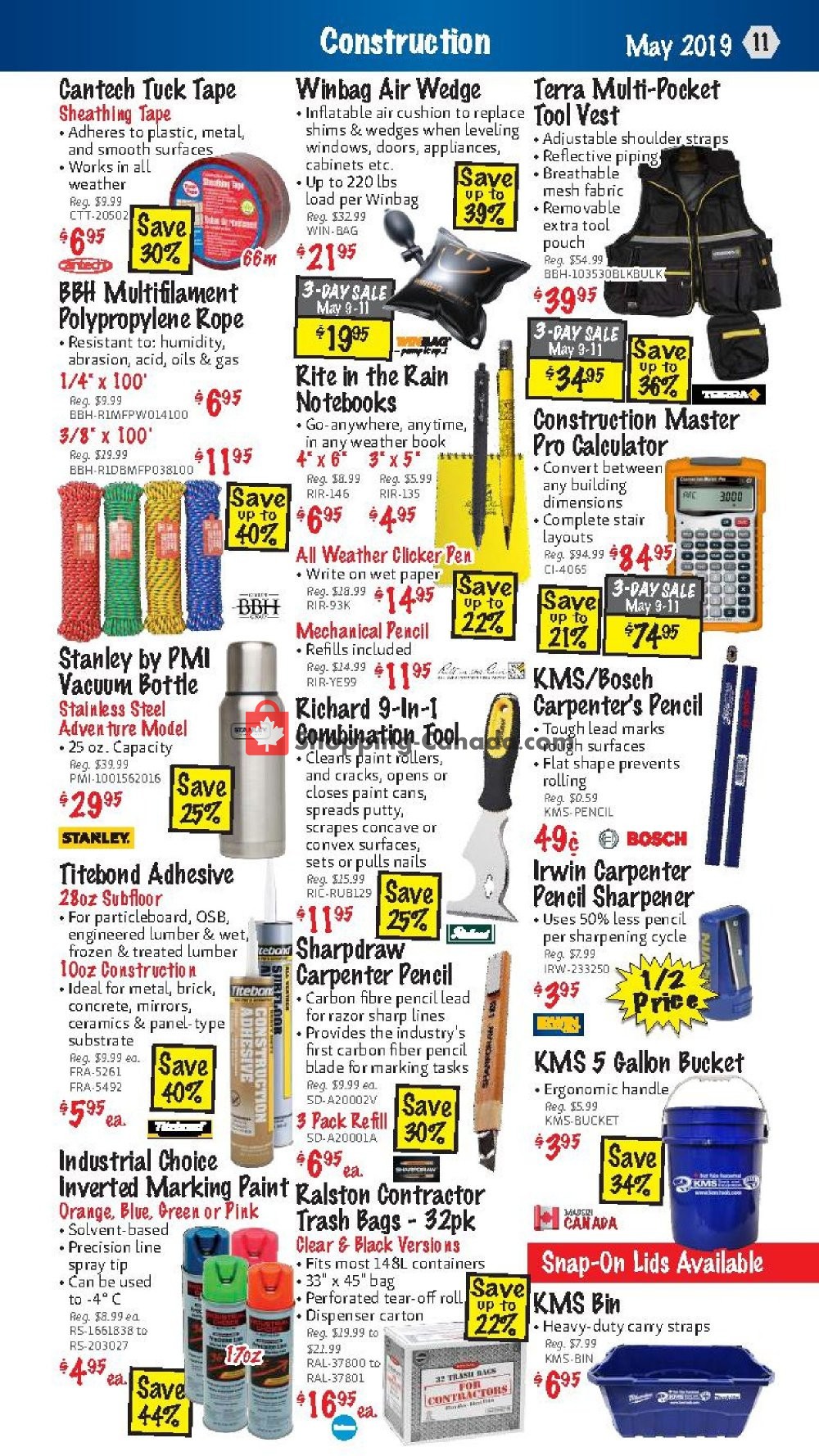 KMS Tools & Equipment flyer from Wednesday May 1, 2019 to Friday May 31, 2019 - page 11