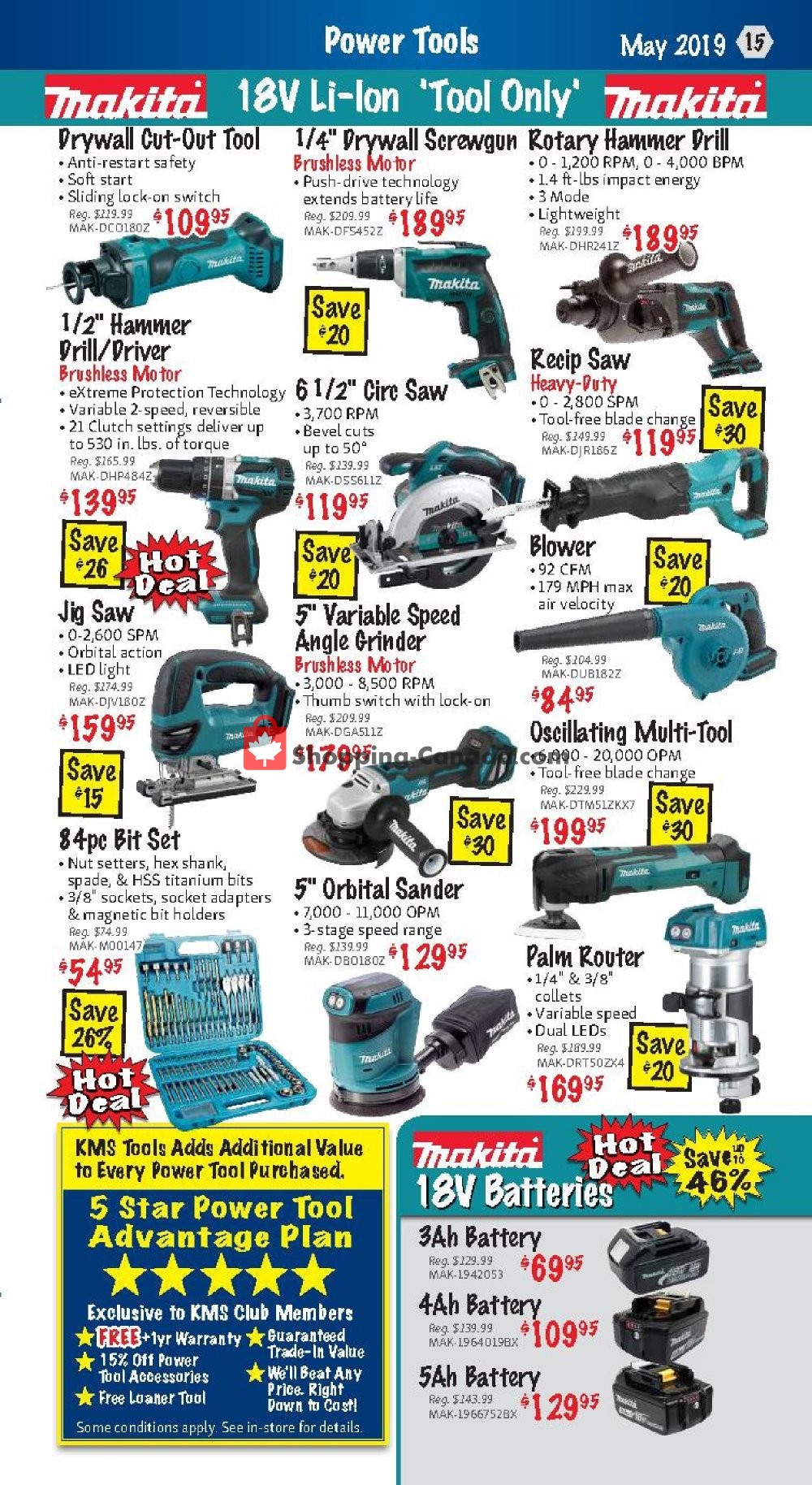 KMS Tools & Equipment flyer from Wednesday May 1, 2019 to Friday May 31, 2019 - page 15