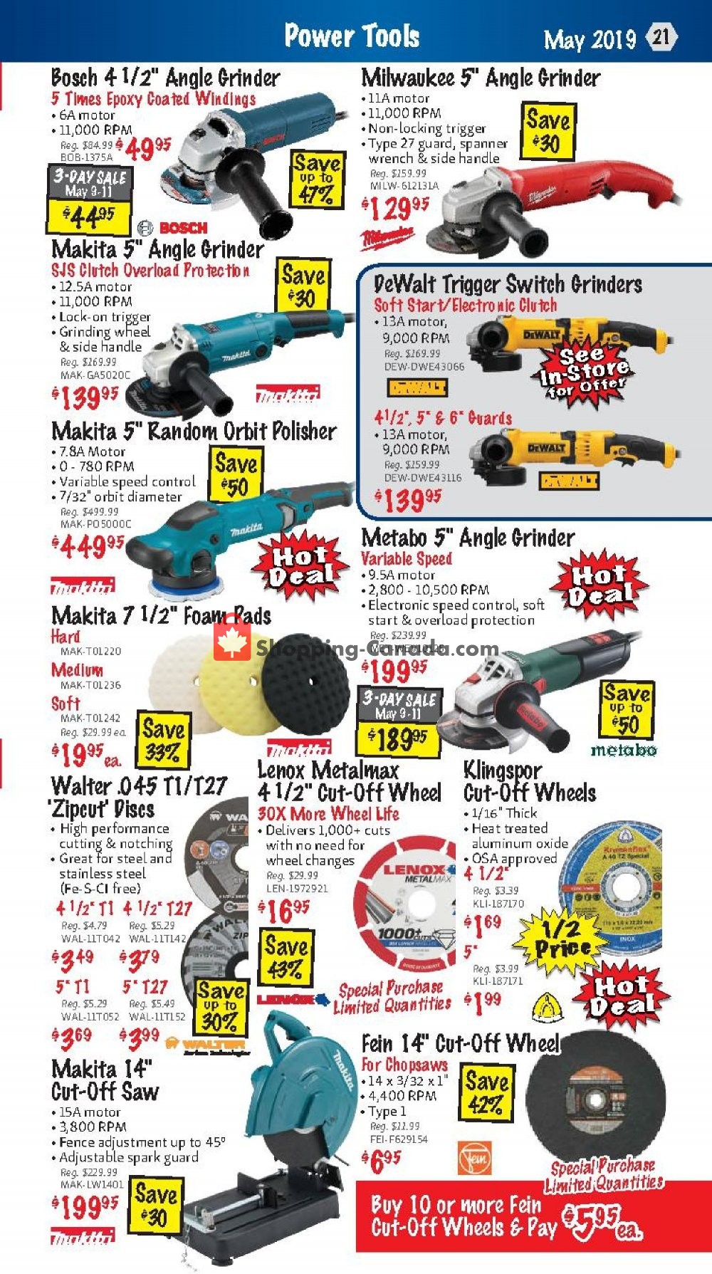 KMS Tools & Equipment flyer from Wednesday May 1, 2019 to Friday May 31, 2019 - page 21