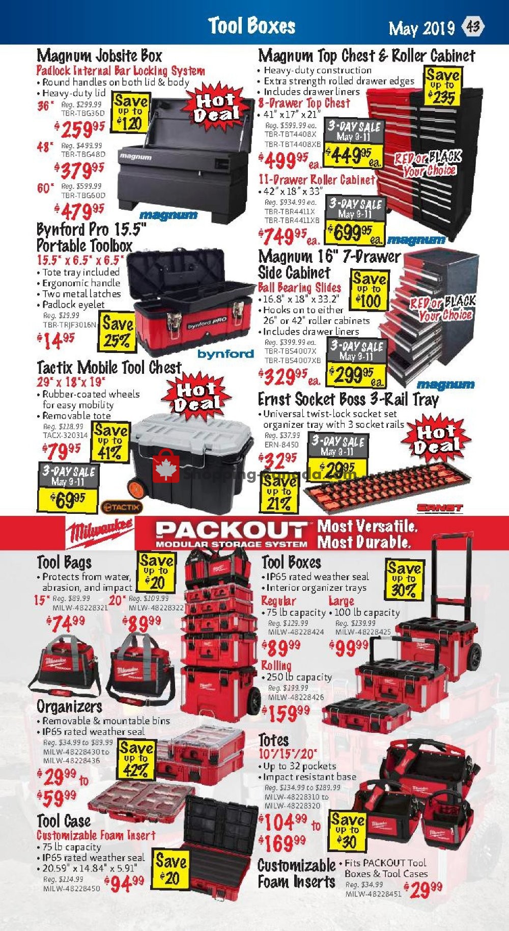 KMS Tools & Equipment flyer from Wednesday May 1, 2019 to Friday May 31, 2019 - page 43