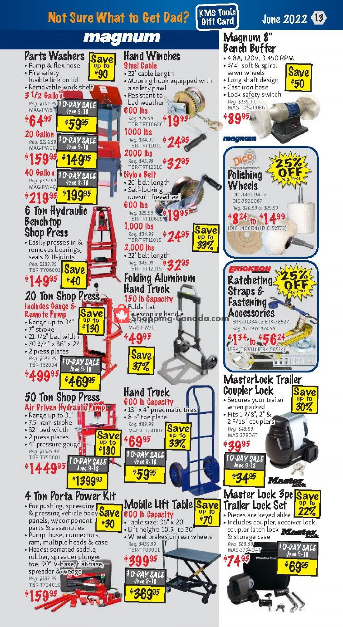 KMS Tools & Equipment flyer from Wednesday June 1, 2022 to Thursday June 30, 2022 - page 13