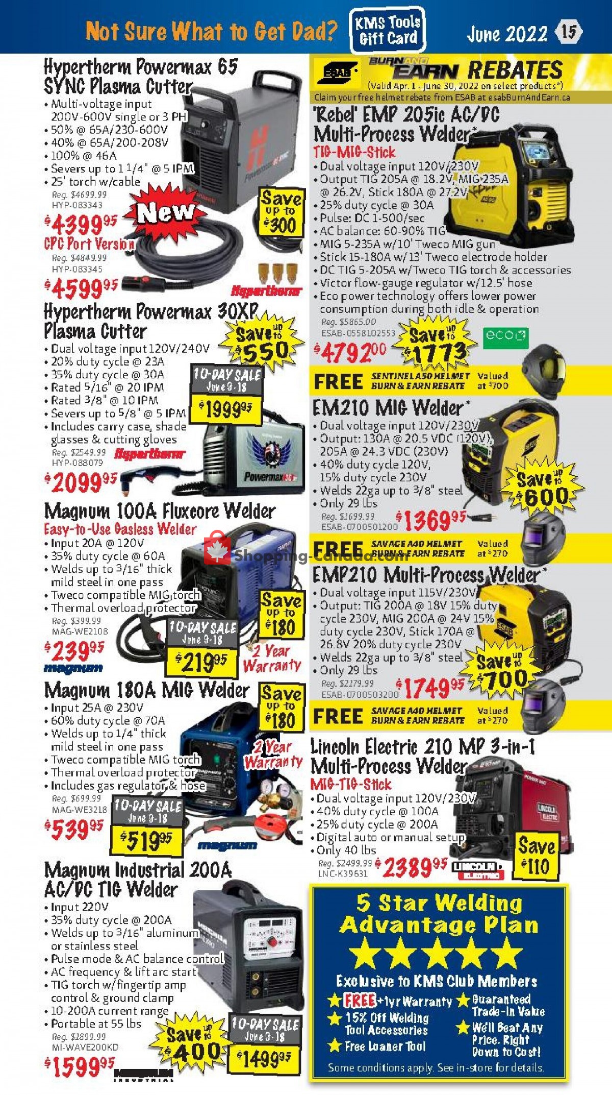 KMS Tools & Equipment flyer from Wednesday June 1, 2022 to Thursday June 30, 2022 - page 15