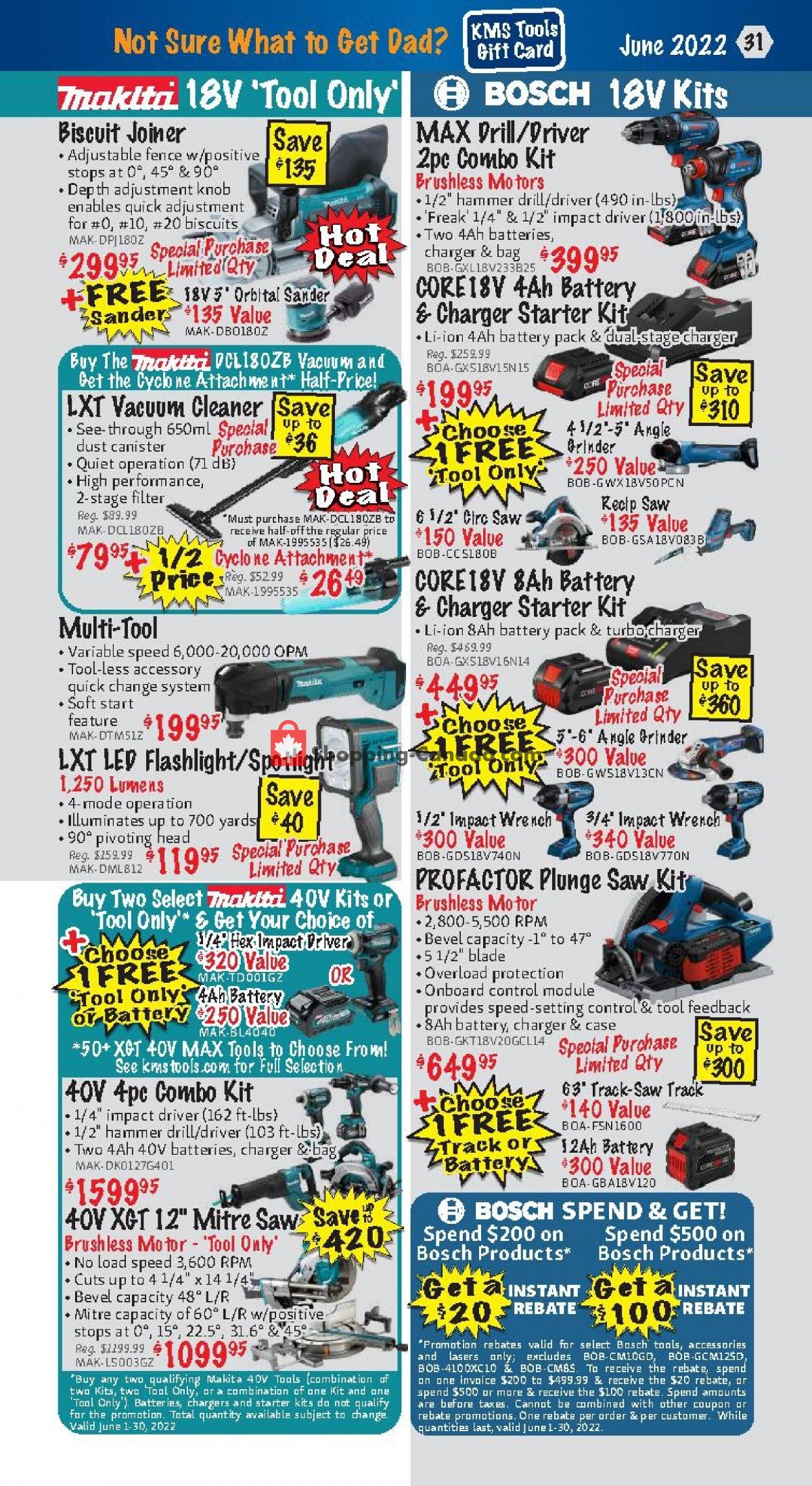 KMS Tools & Equipment flyer from Wednesday June 1, 2022 to Thursday June 30, 2022 - page 31