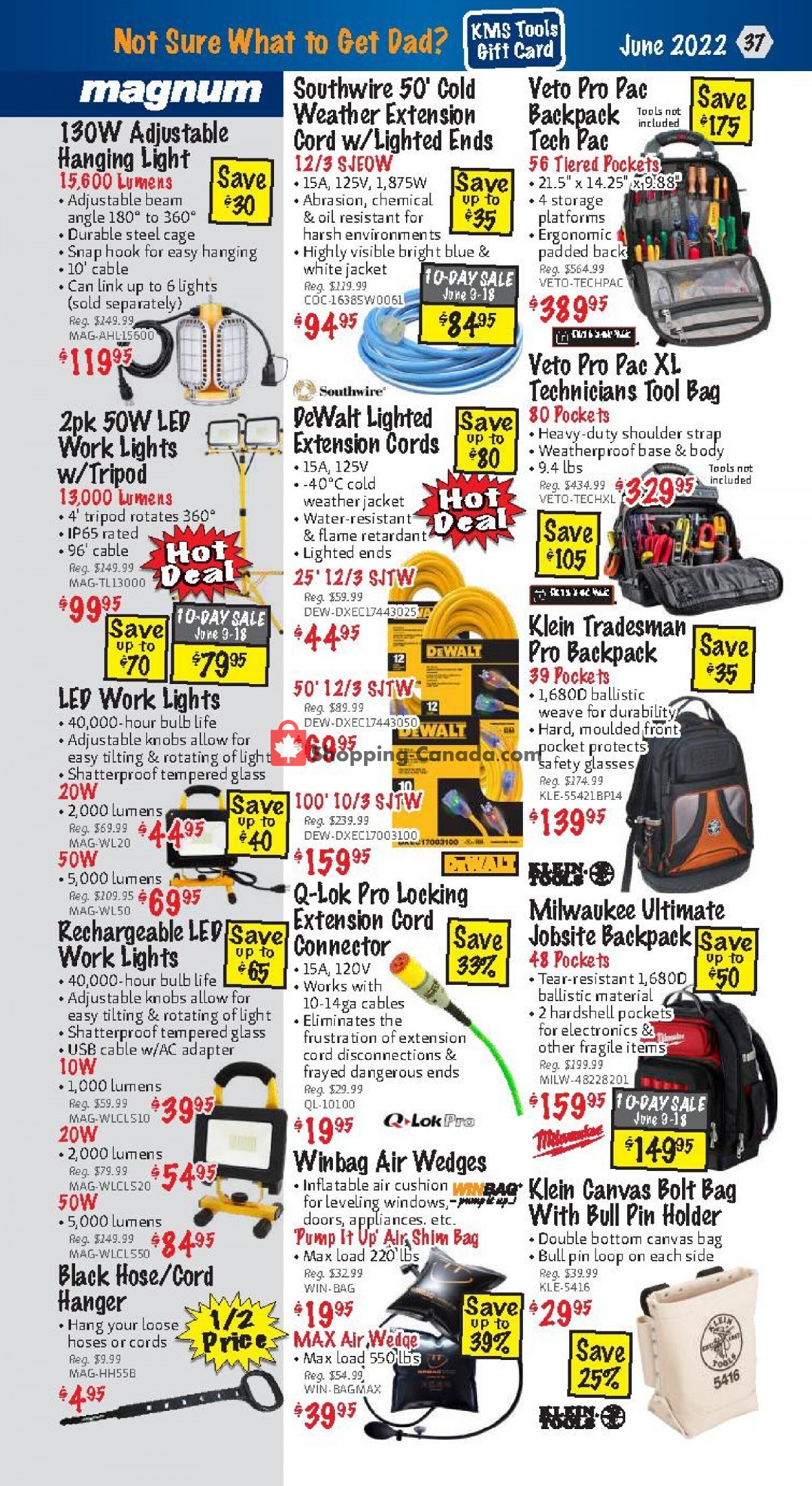 KMS Tools & Equipment flyer from Wednesday June 1, 2022 to Thursday June 30, 2022 - page 37