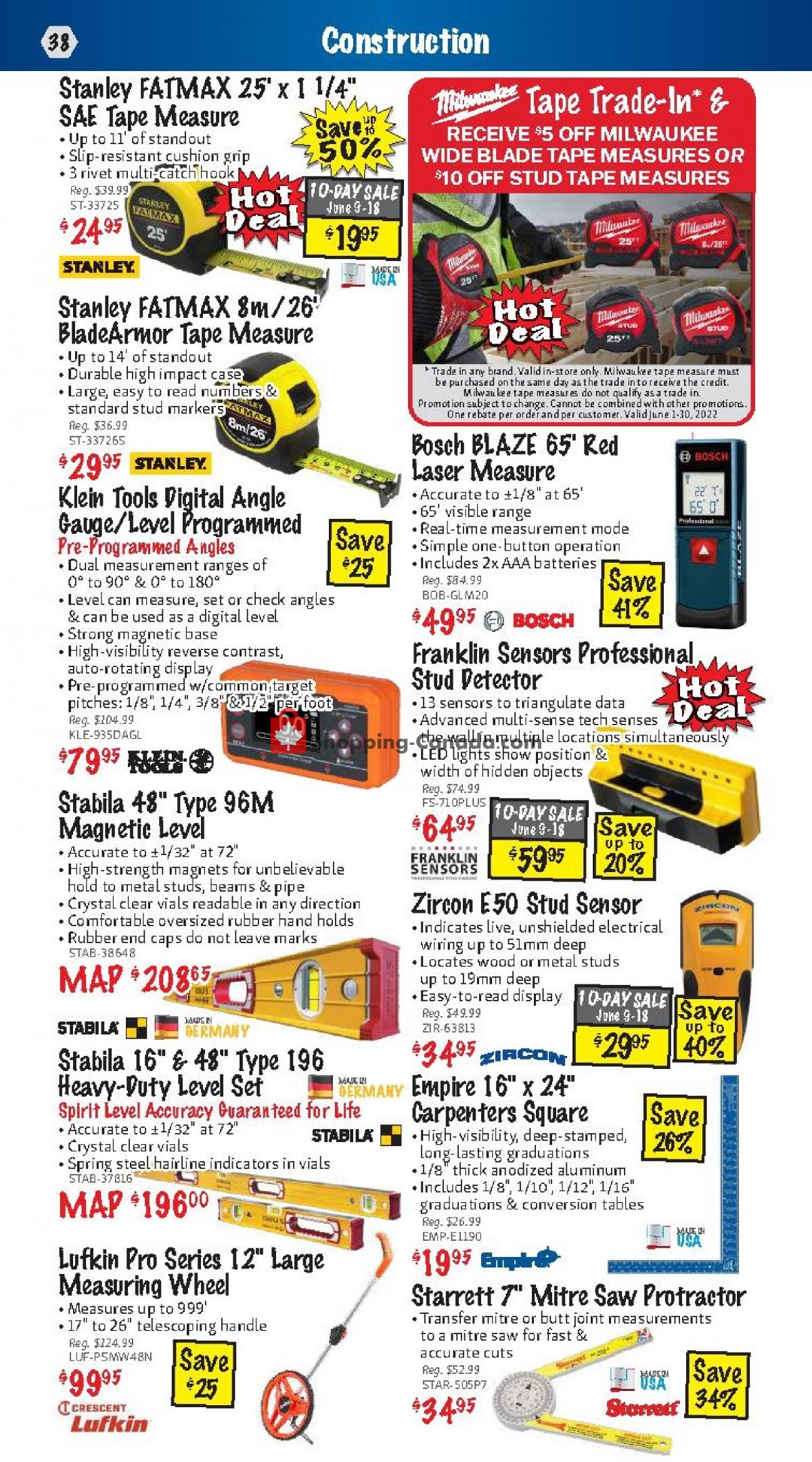 KMS Tools & Equipment flyer from Wednesday June 1, 2022 to Thursday June 30, 2022 - page 38