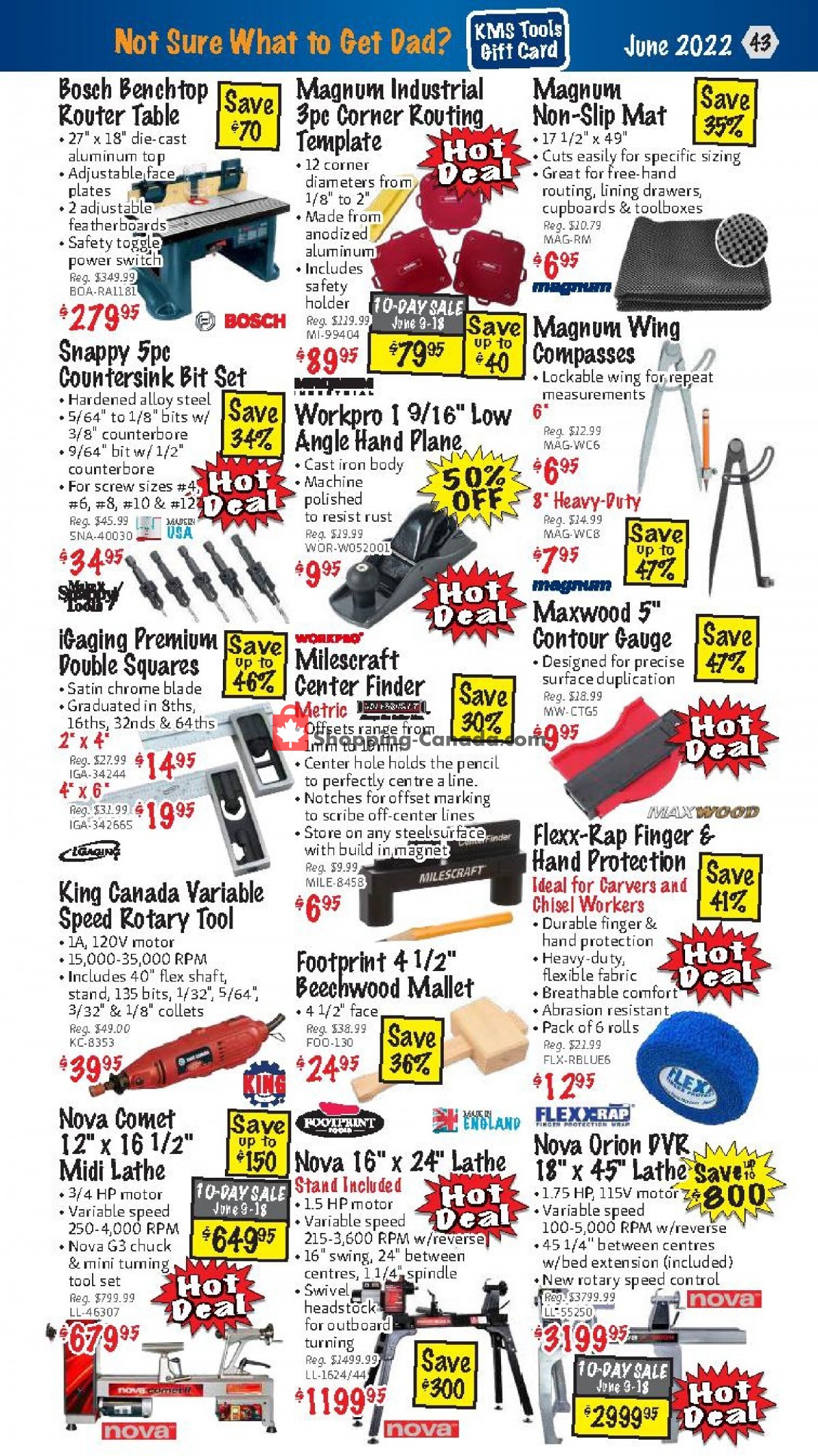 KMS Tools & Equipment flyer from Wednesday June 1, 2022 to Thursday June 30, 2022 - page 43