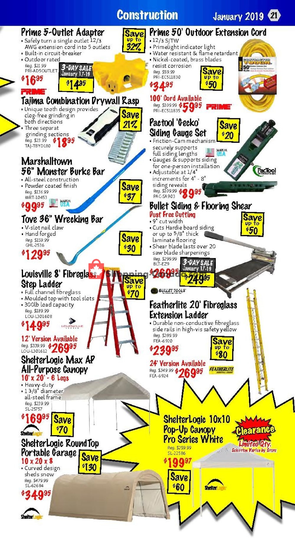 KMS Tools & Equipment flyer from Thursday January 17, 2019 to Saturday January 19, 2019 - page 21