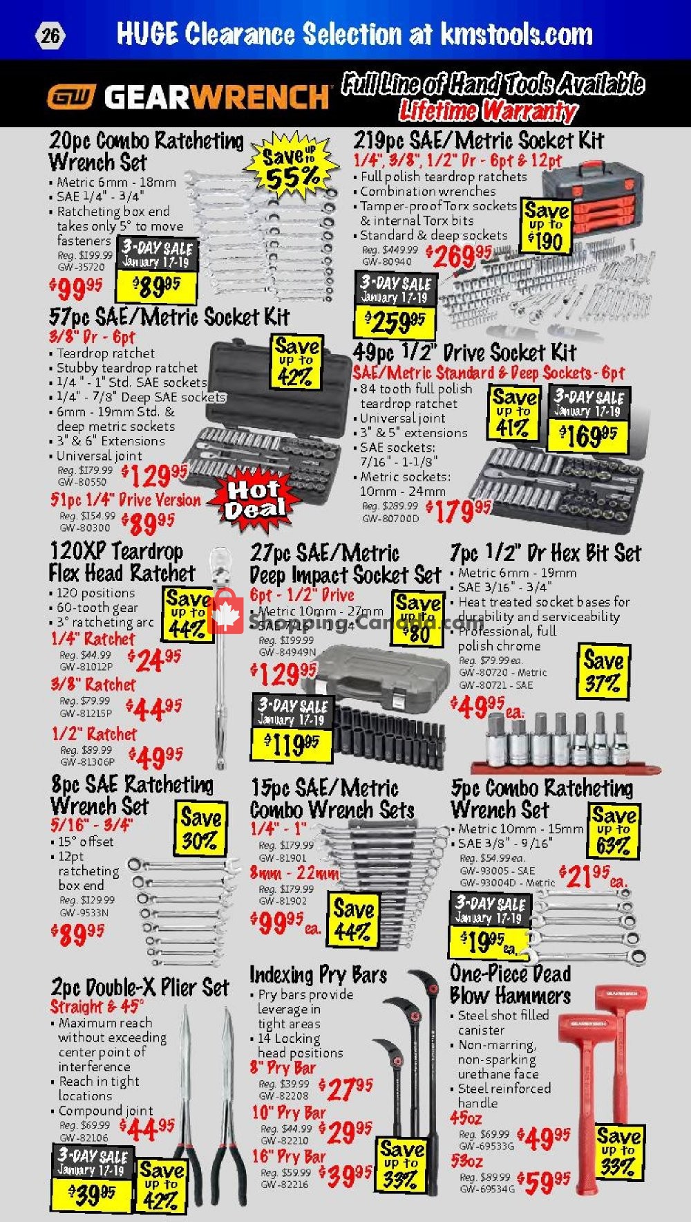 KMS Tools & Equipment flyer from Thursday January 17, 2019 to Saturday January 19, 2019 - page 26