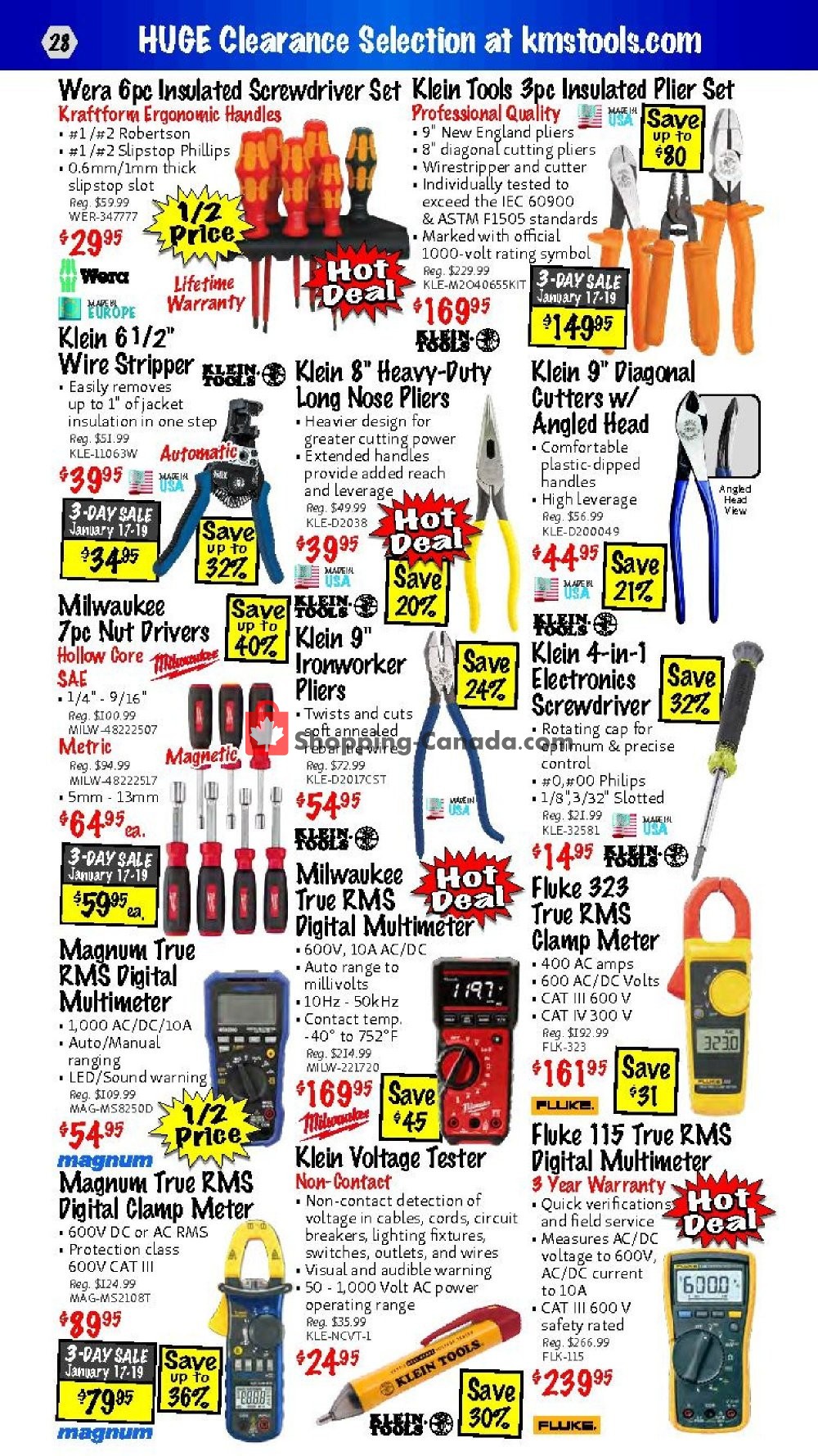 KMS Tools & Equipment flyer from Thursday January 17, 2019 to Saturday January 19, 2019 - page 28