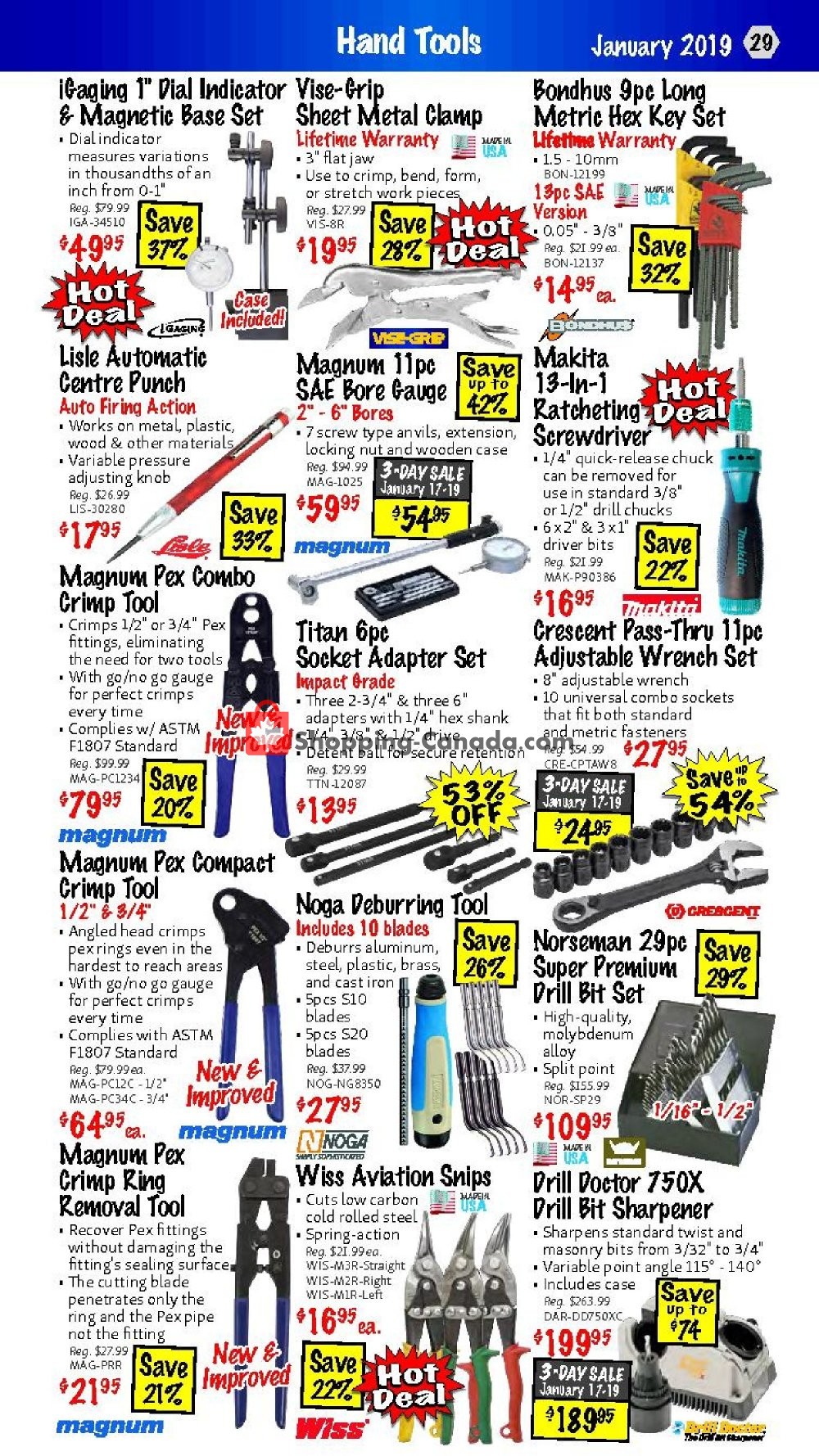 KMS Tools & Equipment flyer from Thursday January 17, 2019 to Saturday January 19, 2019 - page 29