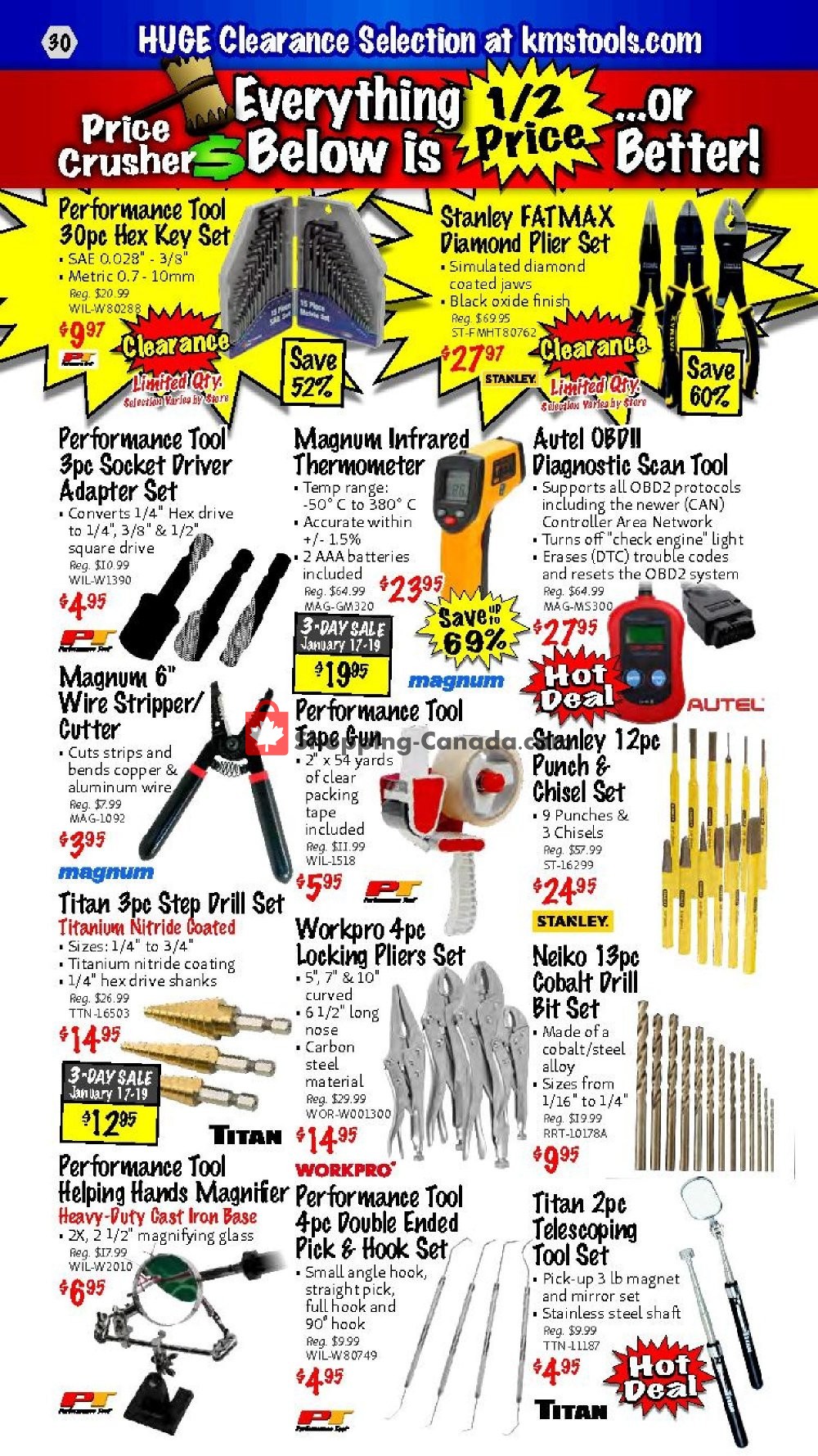 KMS Tools & Equipment flyer from Thursday January 17, 2019 to Saturday January 19, 2019 - page 30