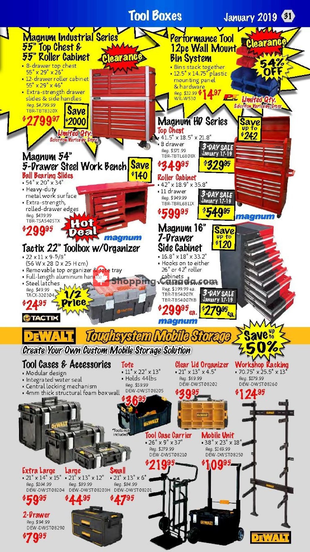 KMS Tools & Equipment flyer from Thursday January 17, 2019 to Saturday January 19, 2019 - page 31