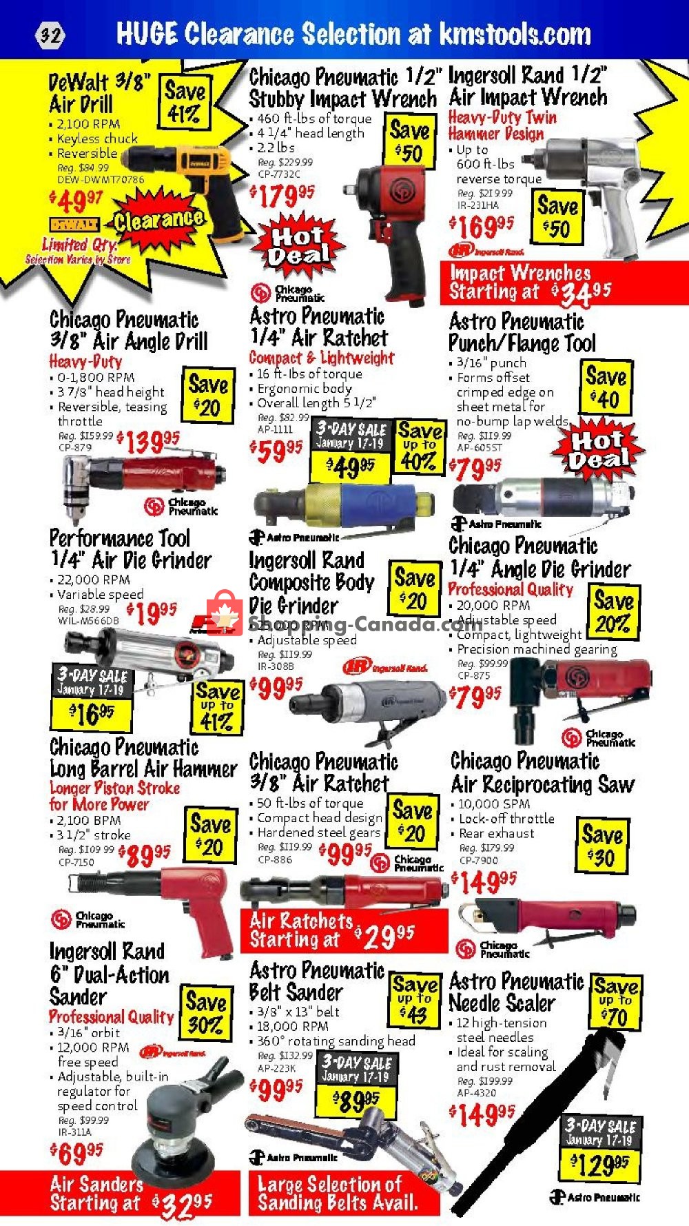 KMS Tools & Equipment flyer from Thursday January 17, 2019 to Saturday January 19, 2019 - page 32