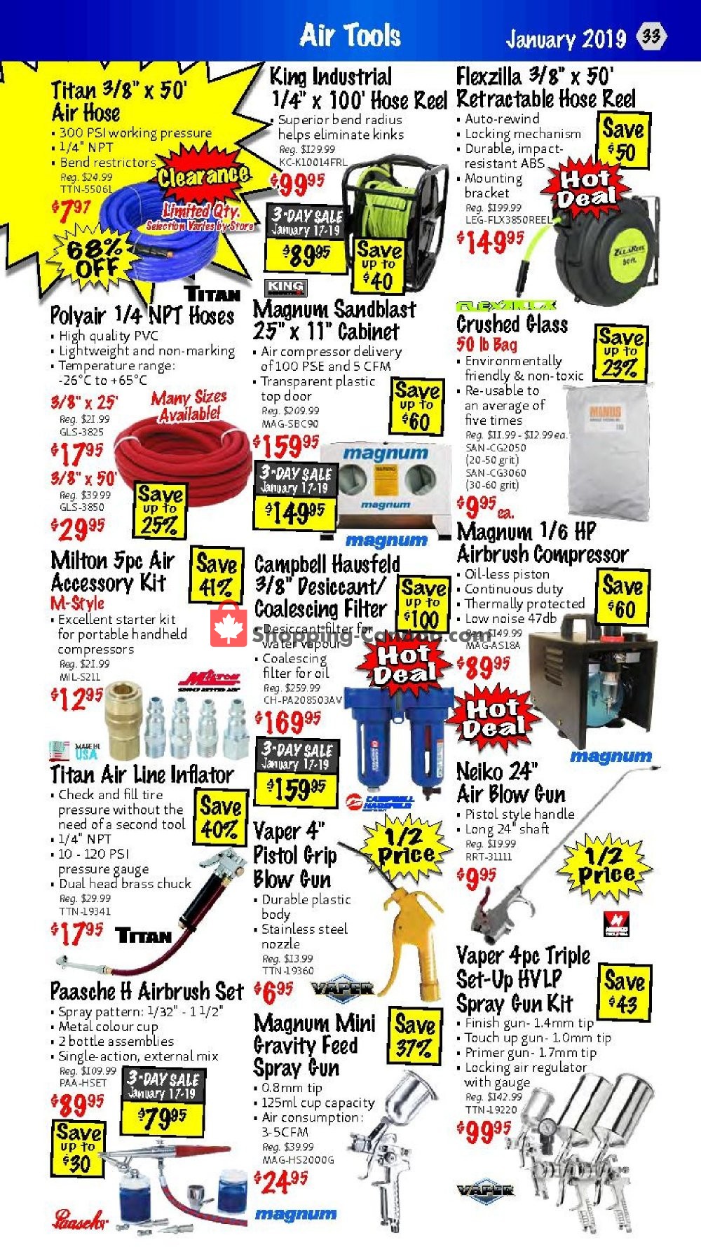 KMS Tools & Equipment flyer from Thursday January 17, 2019 to Saturday January 19, 2019 - page 33