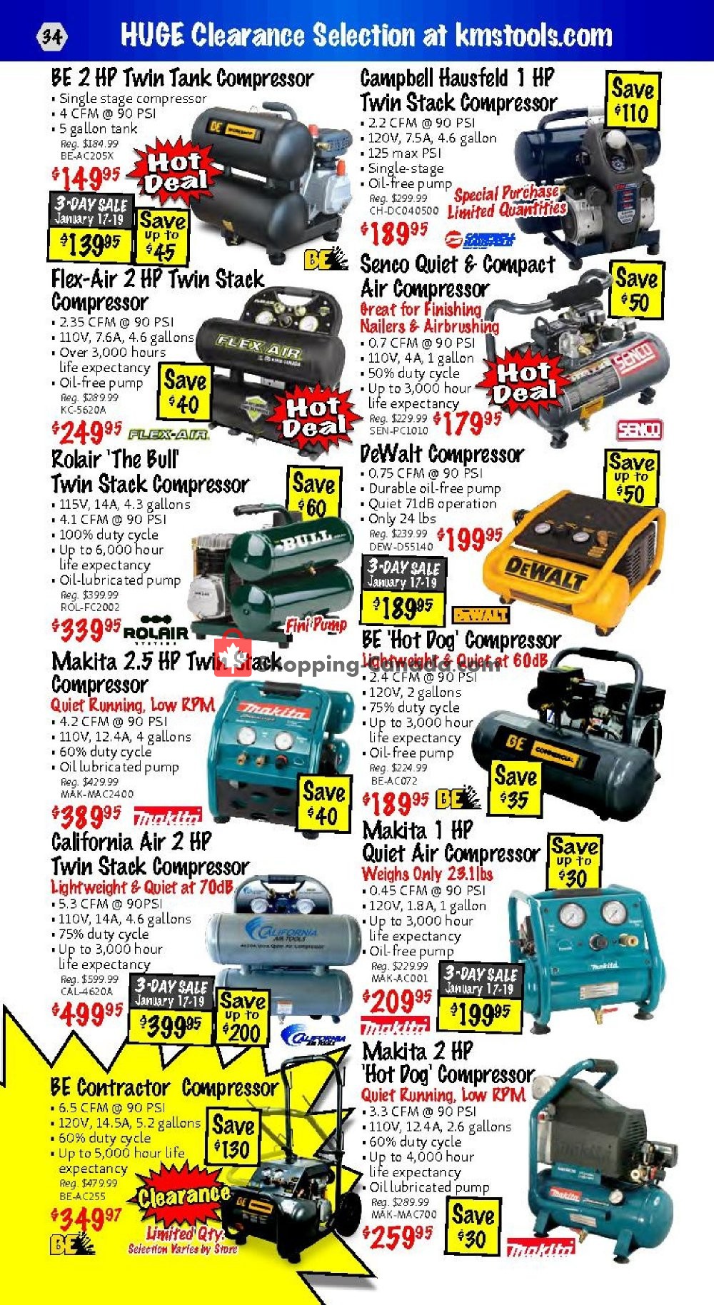 KMS Tools & Equipment flyer from Thursday January 17, 2019 to Saturday January 19, 2019 - page 34