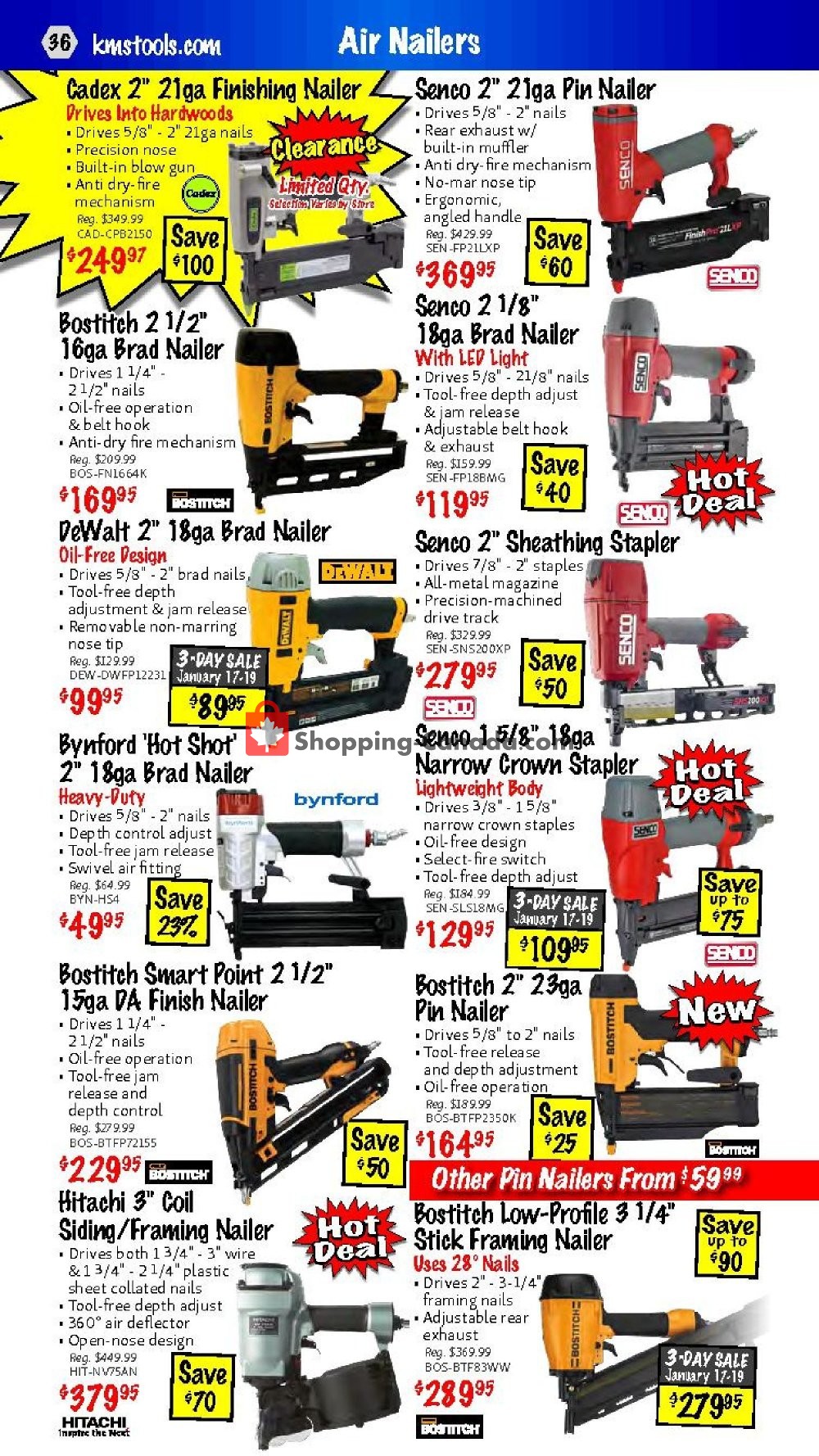 KMS Tools & Equipment flyer from Thursday January 17, 2019 to Saturday January 19, 2019 - page 36