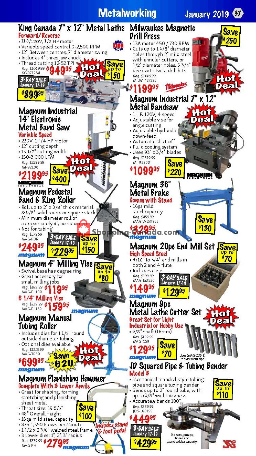 KMS Tools & Equipment flyer from Thursday January 17, 2019 to Saturday January 19, 2019 - page 37