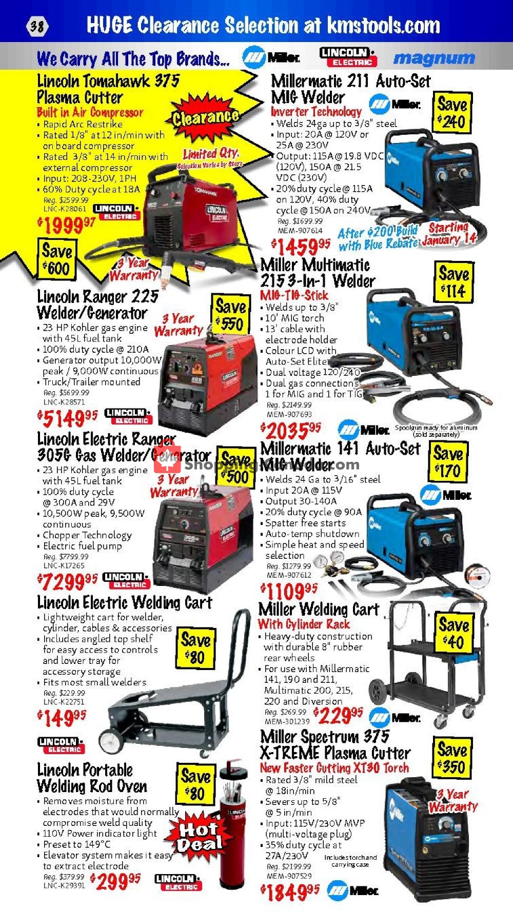 KMS Tools & Equipment flyer from Thursday January 17, 2019 to Saturday January 19, 2019 - page 38