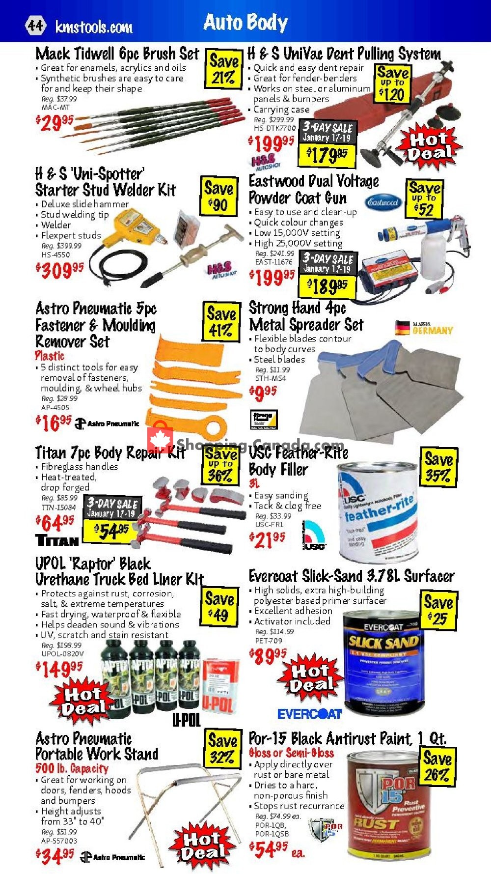 KMS Tools & Equipment flyer from Thursday January 17, 2019 to Saturday January 19, 2019 - page 44