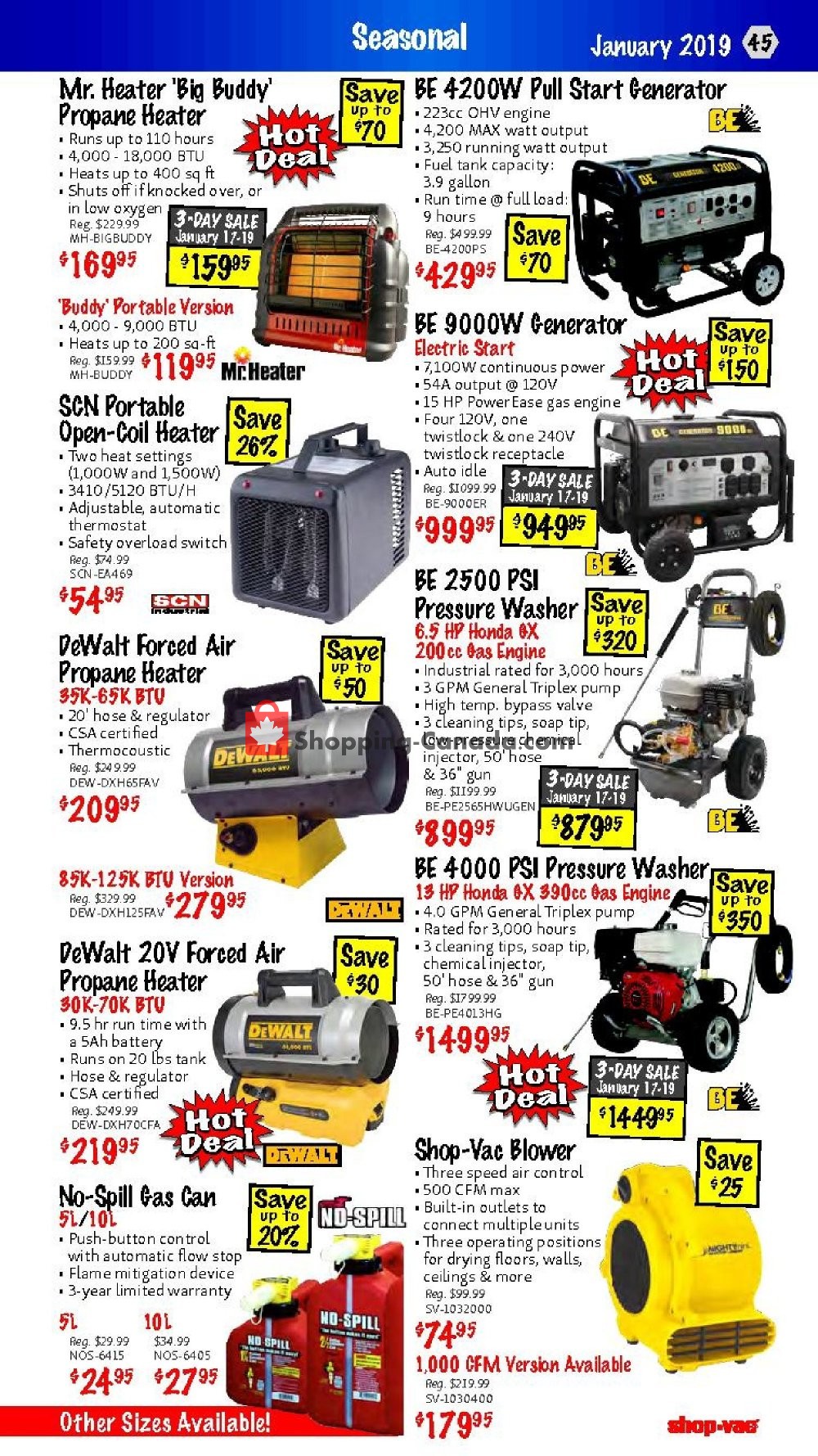 KMS Tools & Equipment flyer from Thursday January 17, 2019 to Saturday January 19, 2019 - page 45
