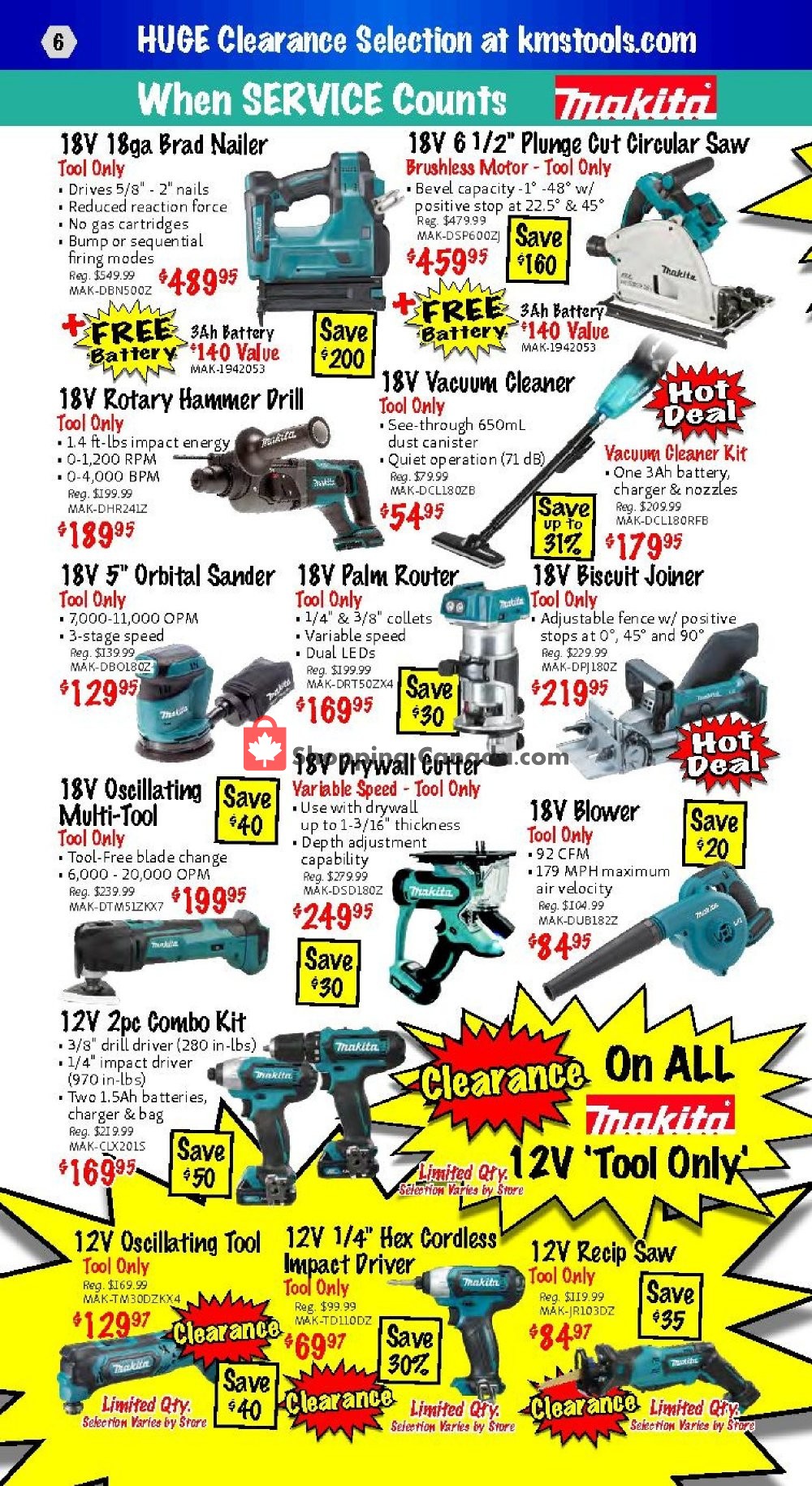 KMS Tools & Equipment flyer from Thursday January 17, 2019 to Saturday January 19, 2019 - page 6