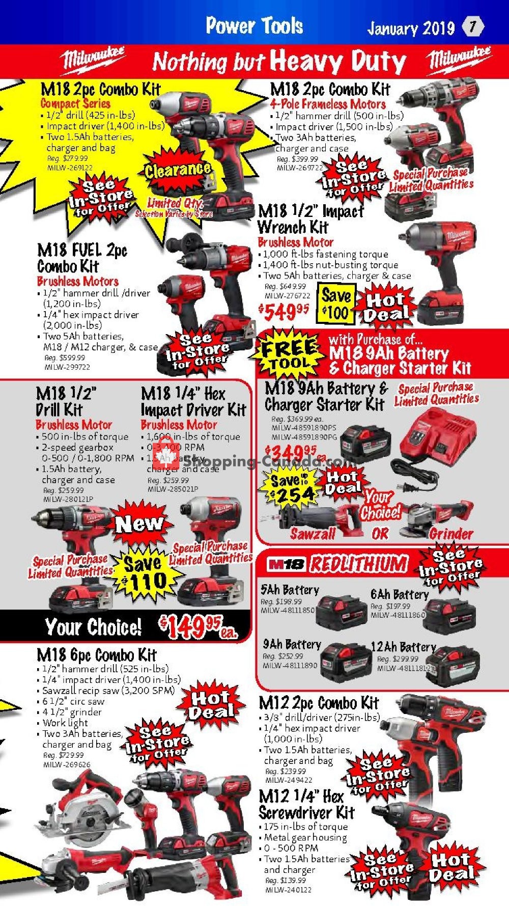 KMS Tools & Equipment flyer from Thursday January 17, 2019 to Saturday January 19, 2019 - page 7