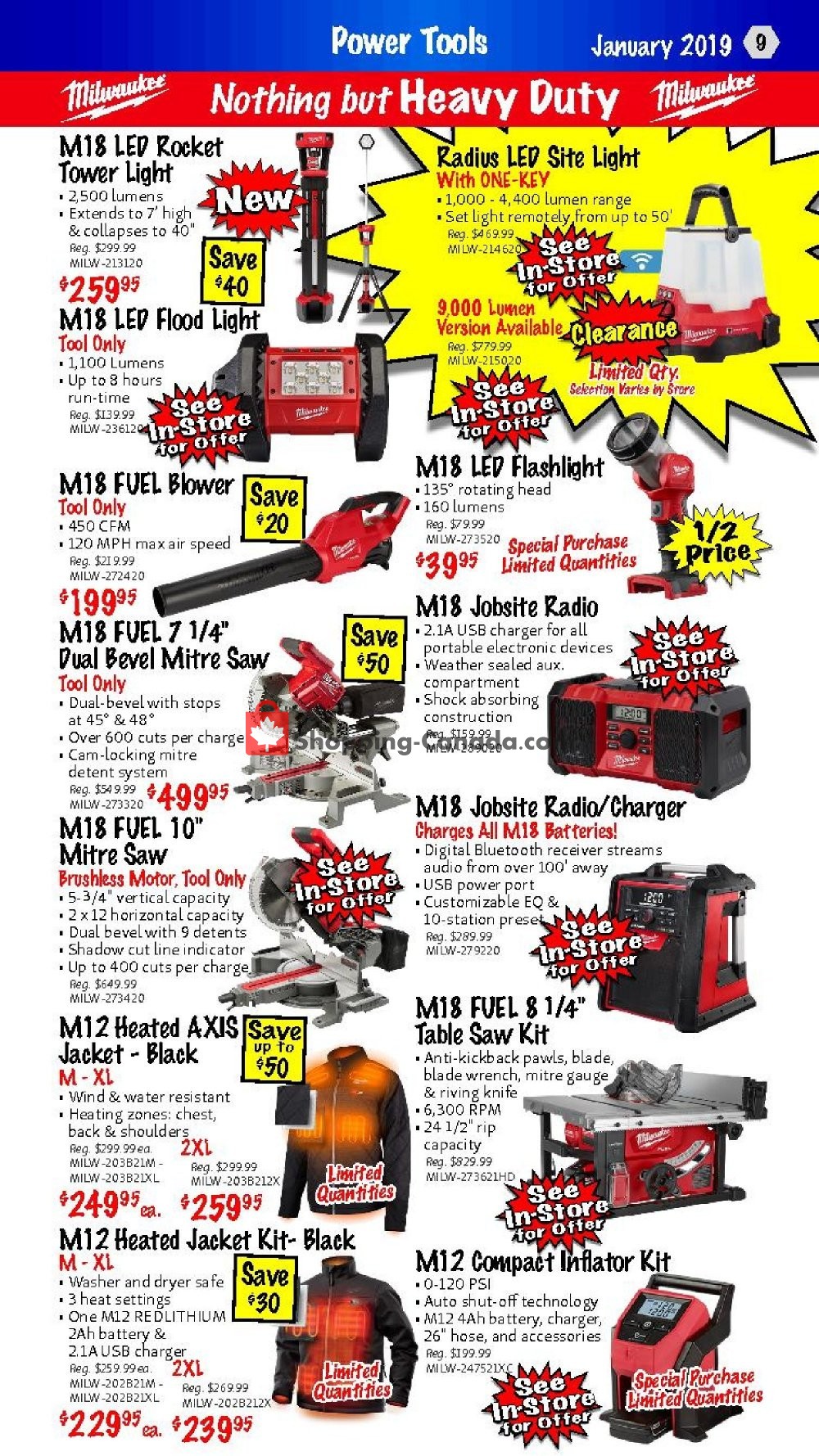 KMS Tools & Equipment flyer from Thursday January 17, 2019 to Saturday January 19, 2019 - page 9