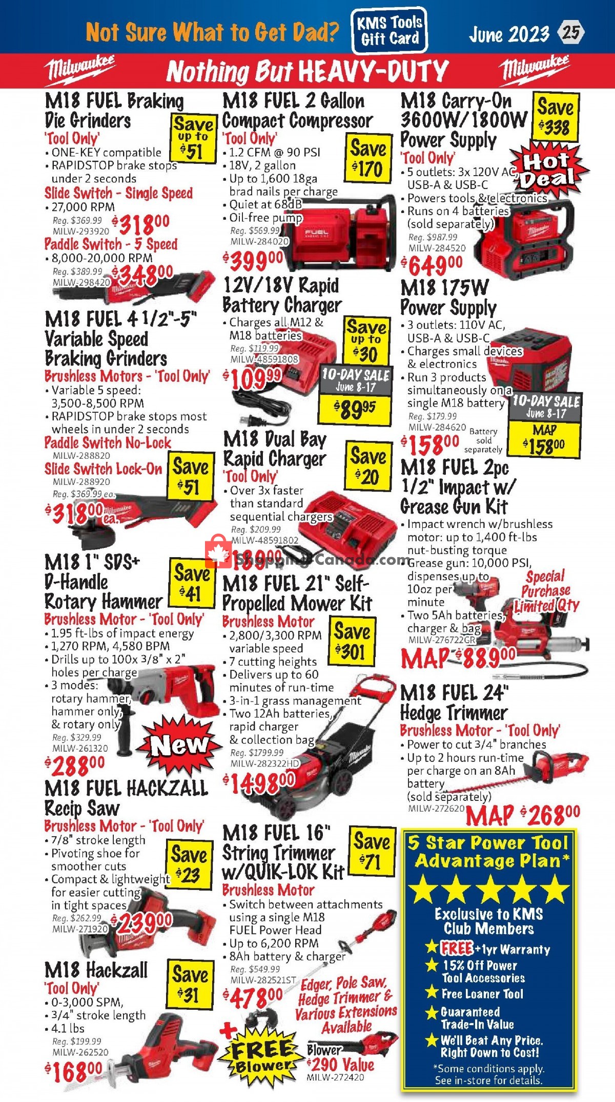 KMS Tools & Equipment Canada, flyer (Monthly Savings Offer) June 1
