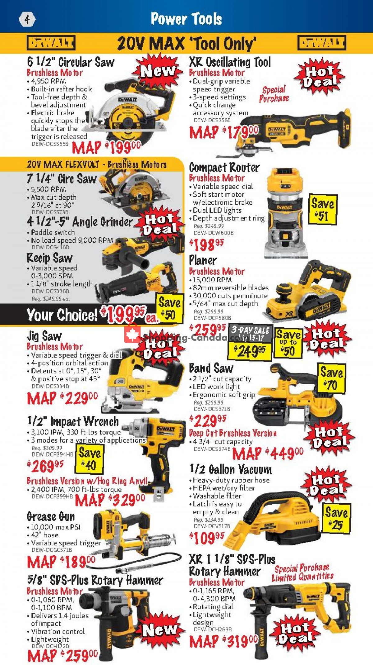 KMS Tools & Equipment Canada, flyer (Power Tool Sale) July 1 July 31, 2021 Shopping Canada