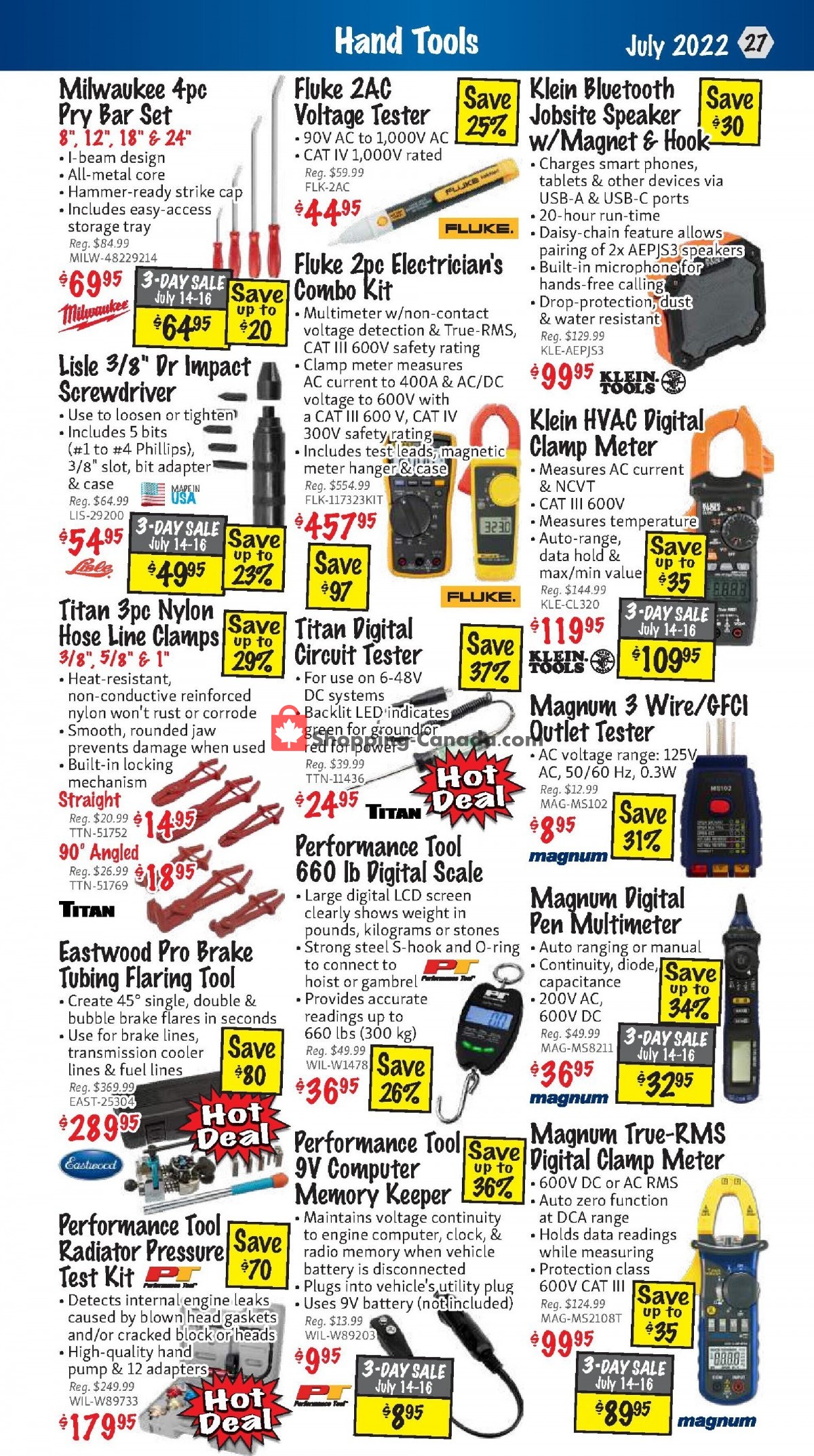 KMS Tools & Equipment flyer from Friday July 1, 2022 to Sunday July 31, 2022 - page 27
