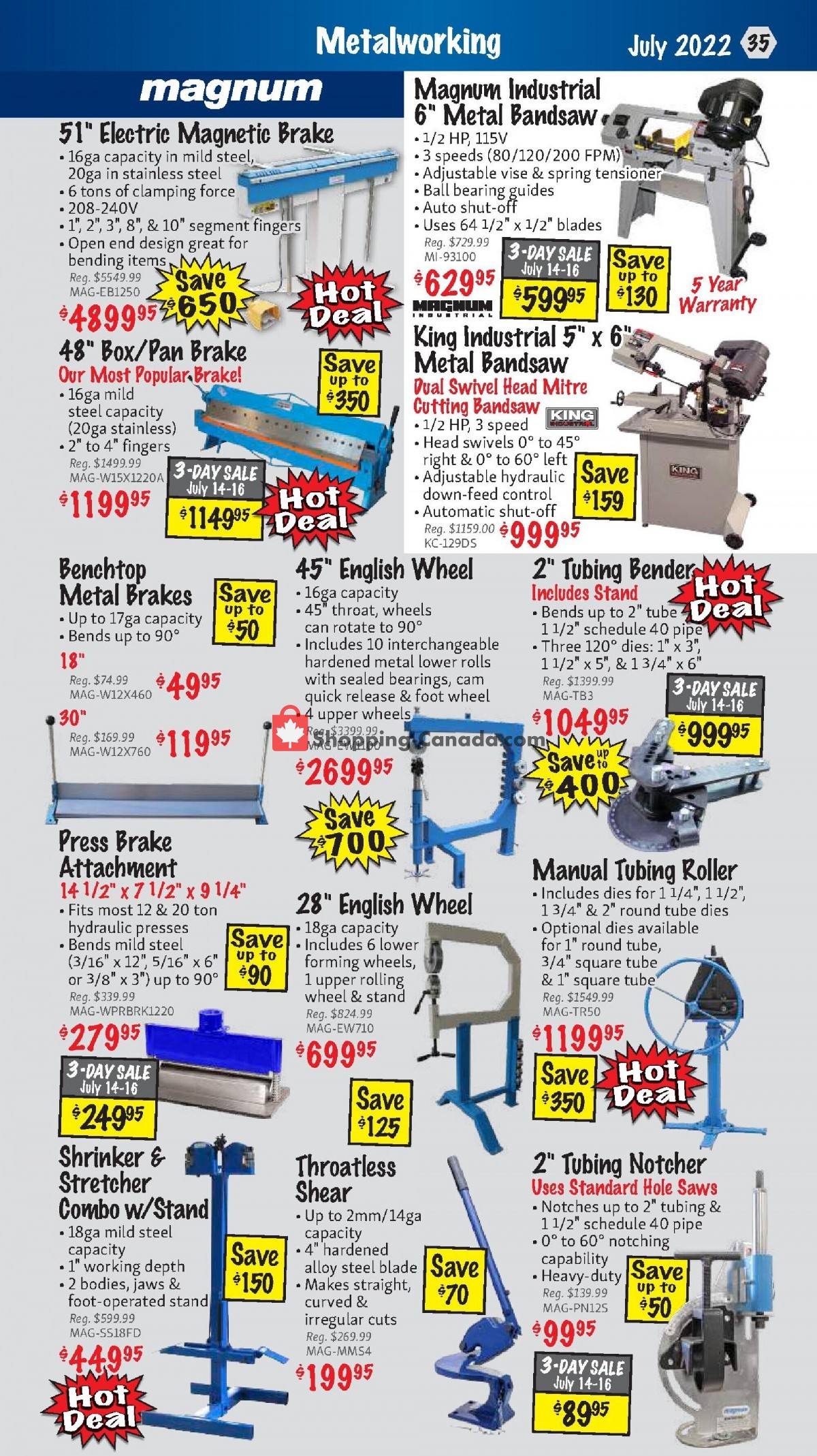 KMS Tools & Equipment flyer from Friday July 1, 2022 to Sunday July 31, 2022 - page 35